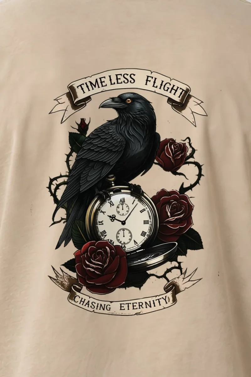 "Timeless Flight" Heavyweight Unisex Crewneck T-shirt