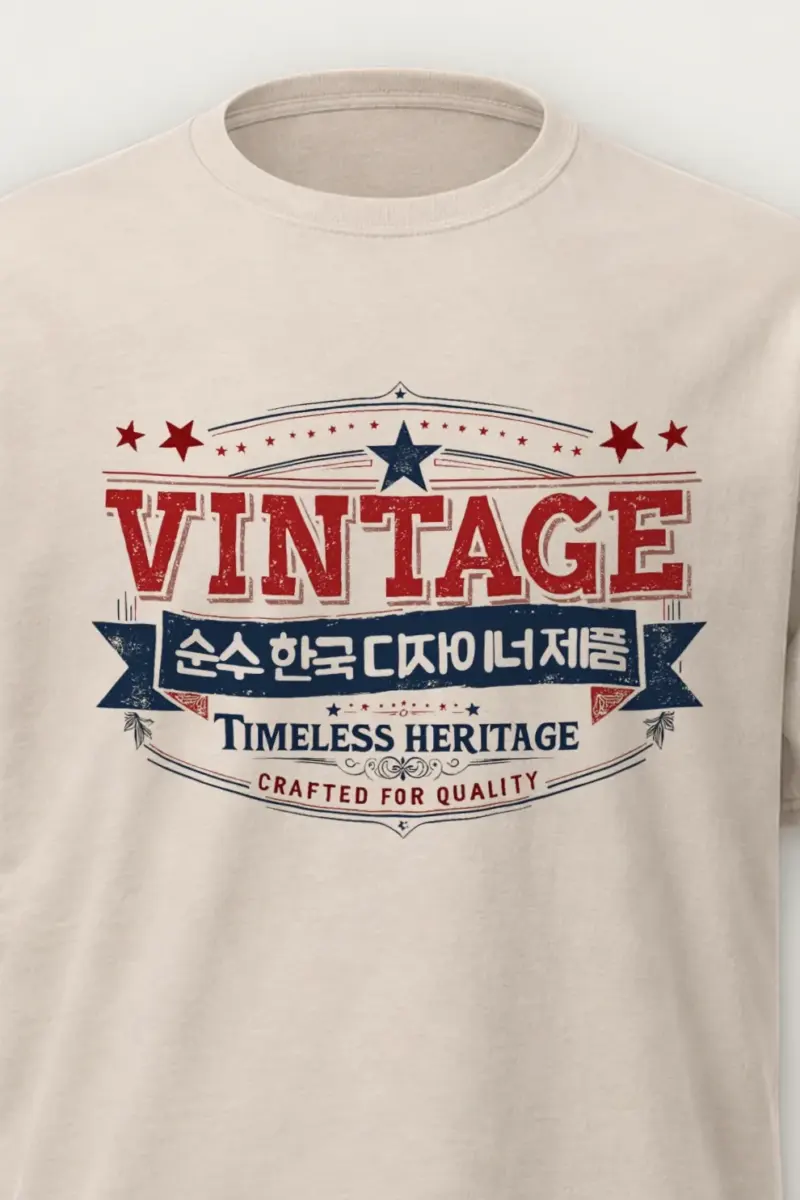 "Timeless Heritage" Heavyweight Unisex Crewneck T-shirt