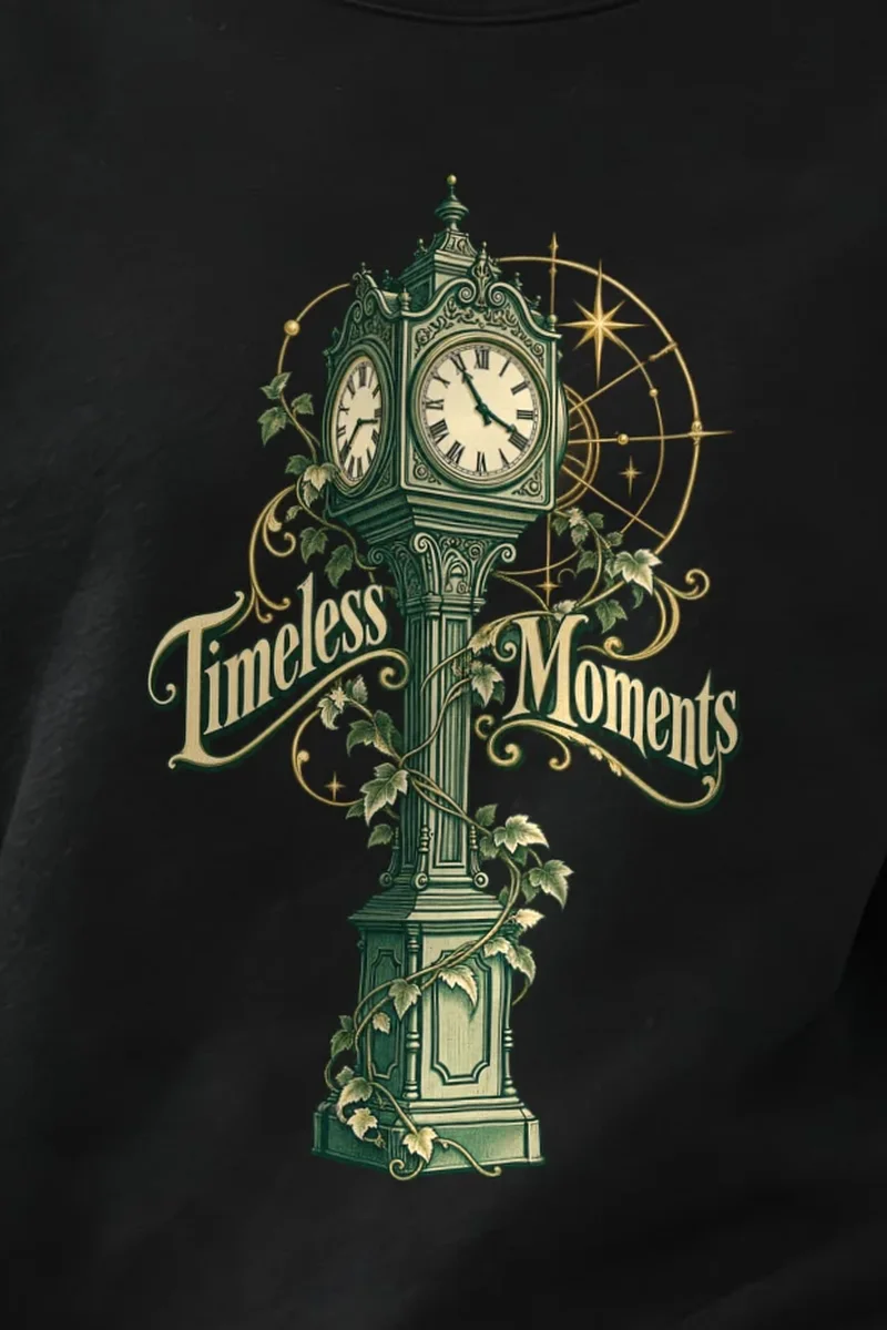 "Timeless Moments" 1 Crewneck Sweatshirt - the graphic up close