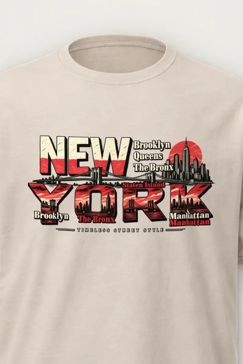 "Timeless Street Style" Heavyweight Unisex Crewneck T-shirt