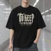 "To Keep Is to Alter" Men's Oversized Heavyweight Crewneck T-Shirt