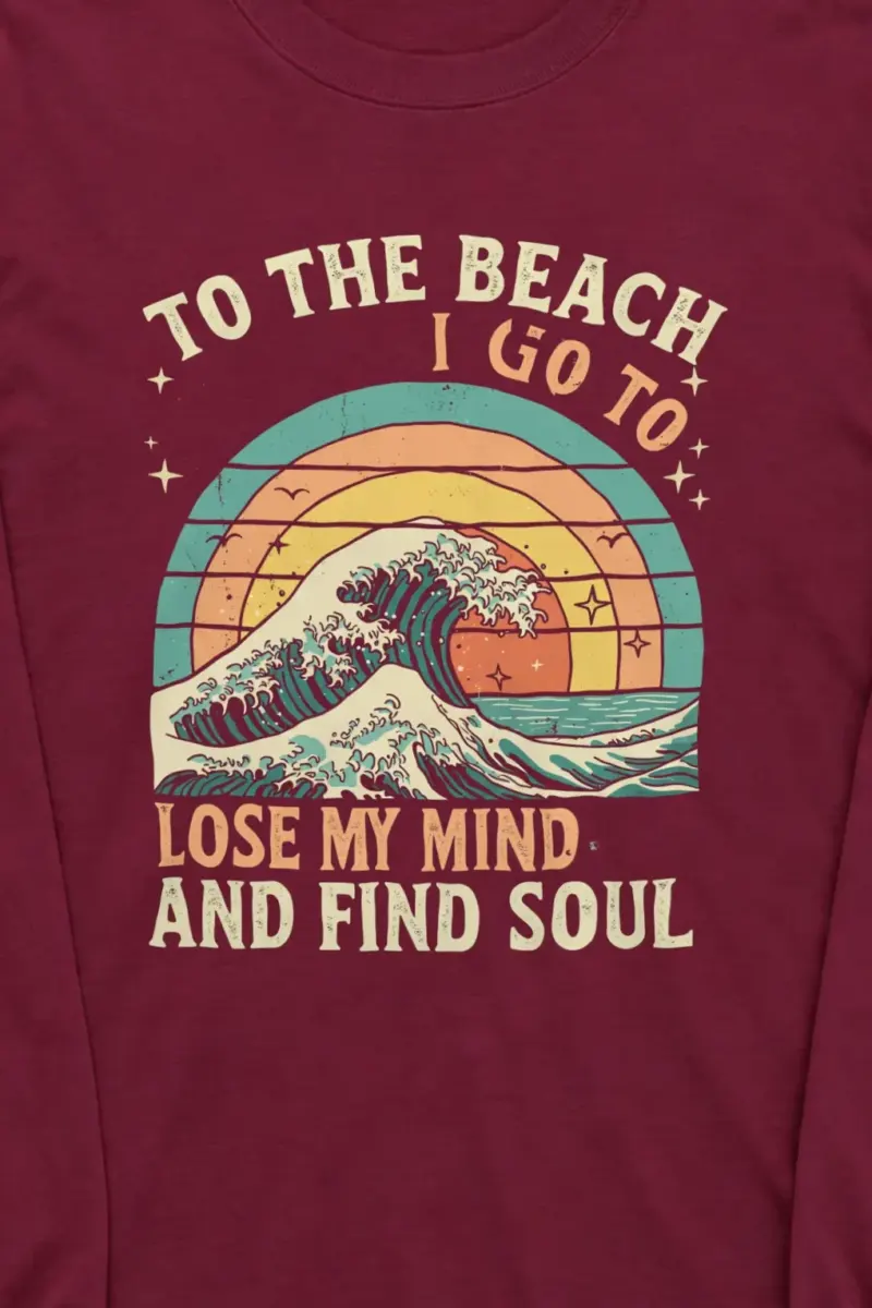 "To The Beach I Go" Unisex Longsleeve T-shirt