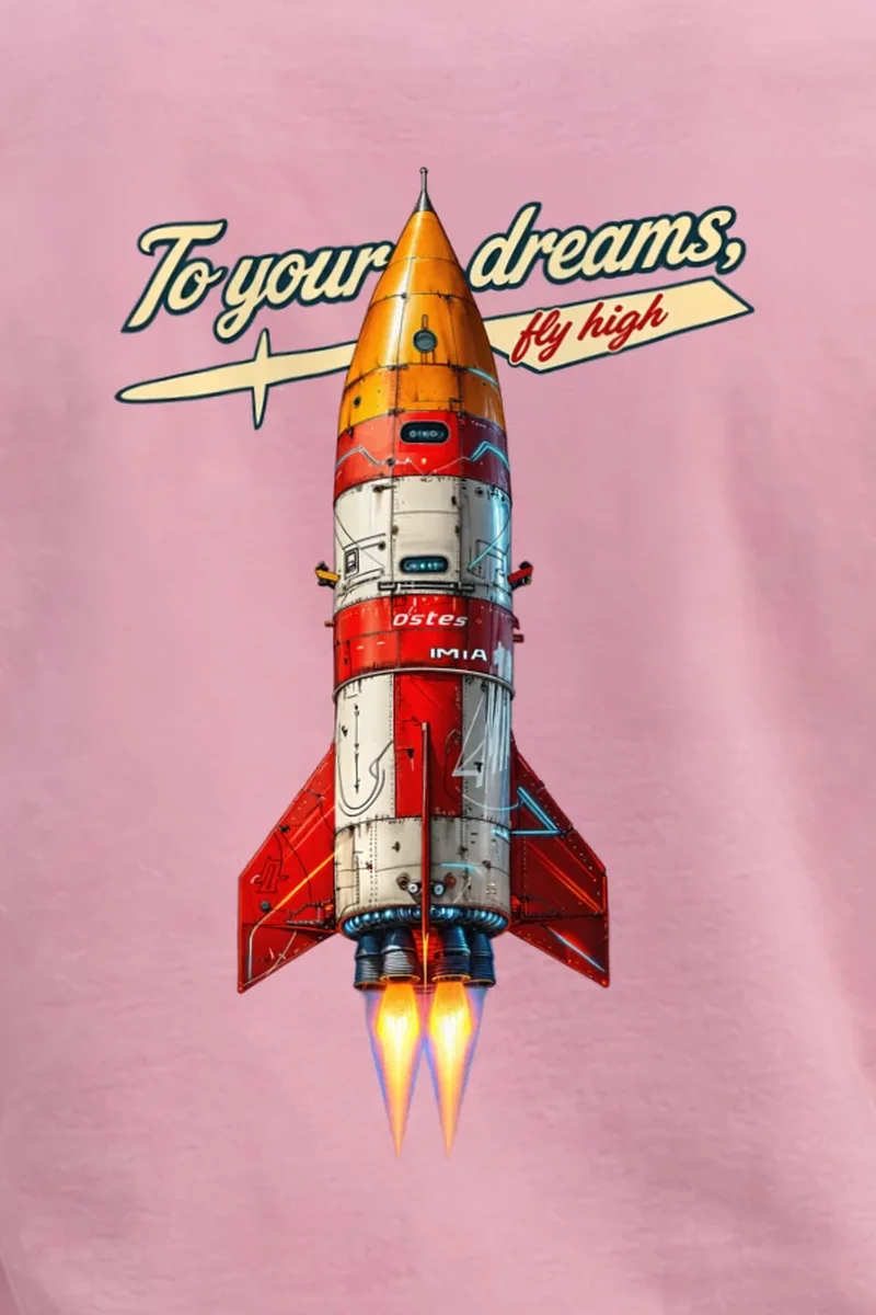 "To Your Dreams" Unisex Longsleeve T-shirt - the graphic up close