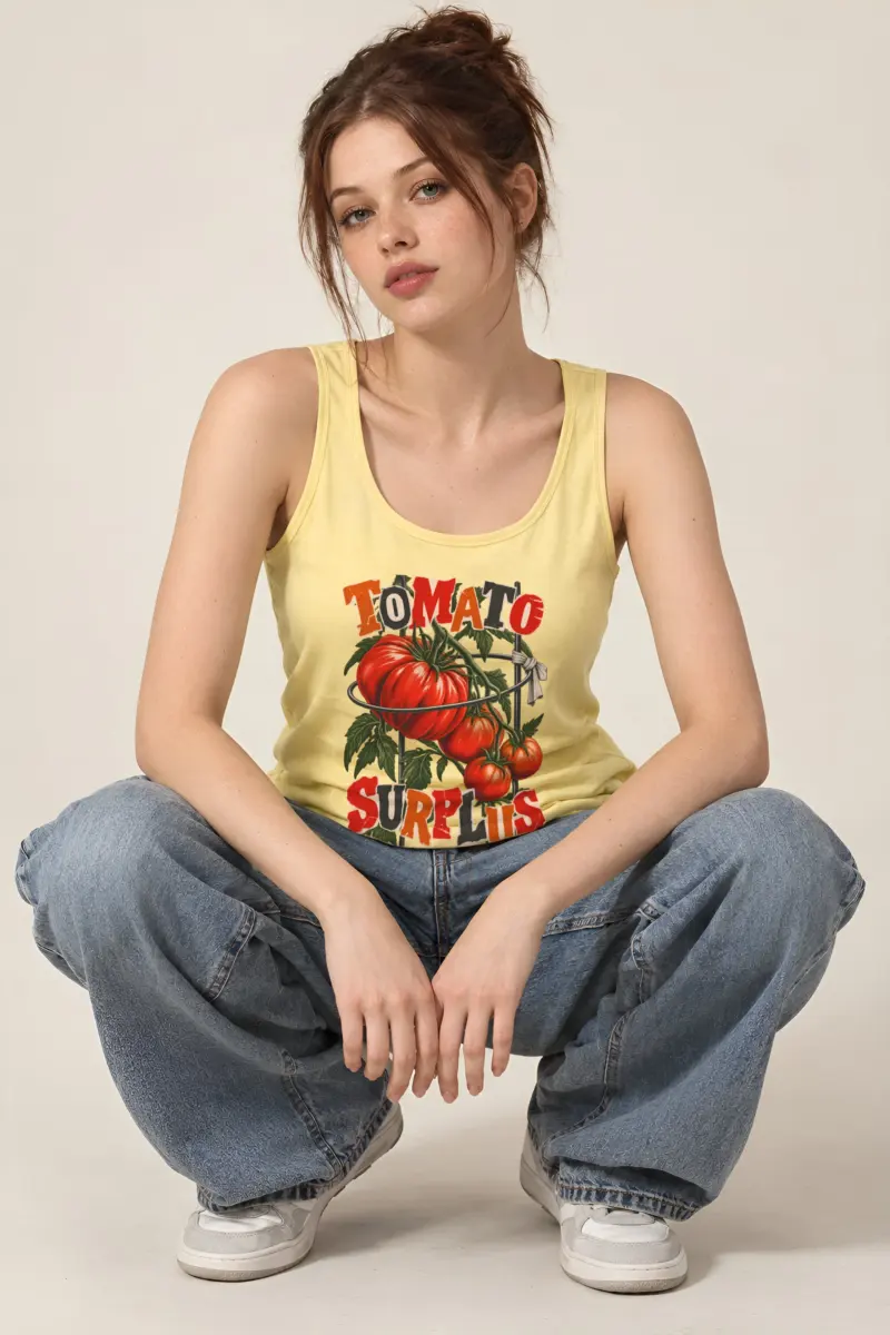 “Tomato Surplus” Unisex Jersey Tank