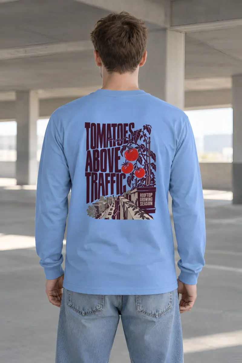 "Tomatoes Above Traffic" Unisex Longsleeve T-shirt