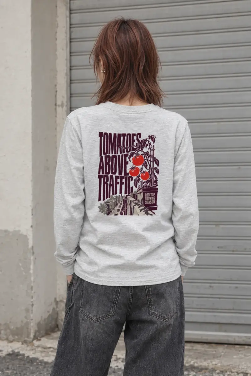 “Tomatoes Above Traffic” Unisex Longsleeve T-shirt