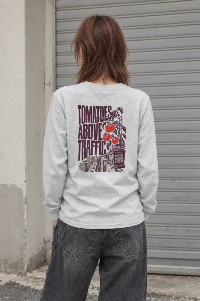 "Tomatoes Above Traffic" Unisex Longsleeve T-shirt