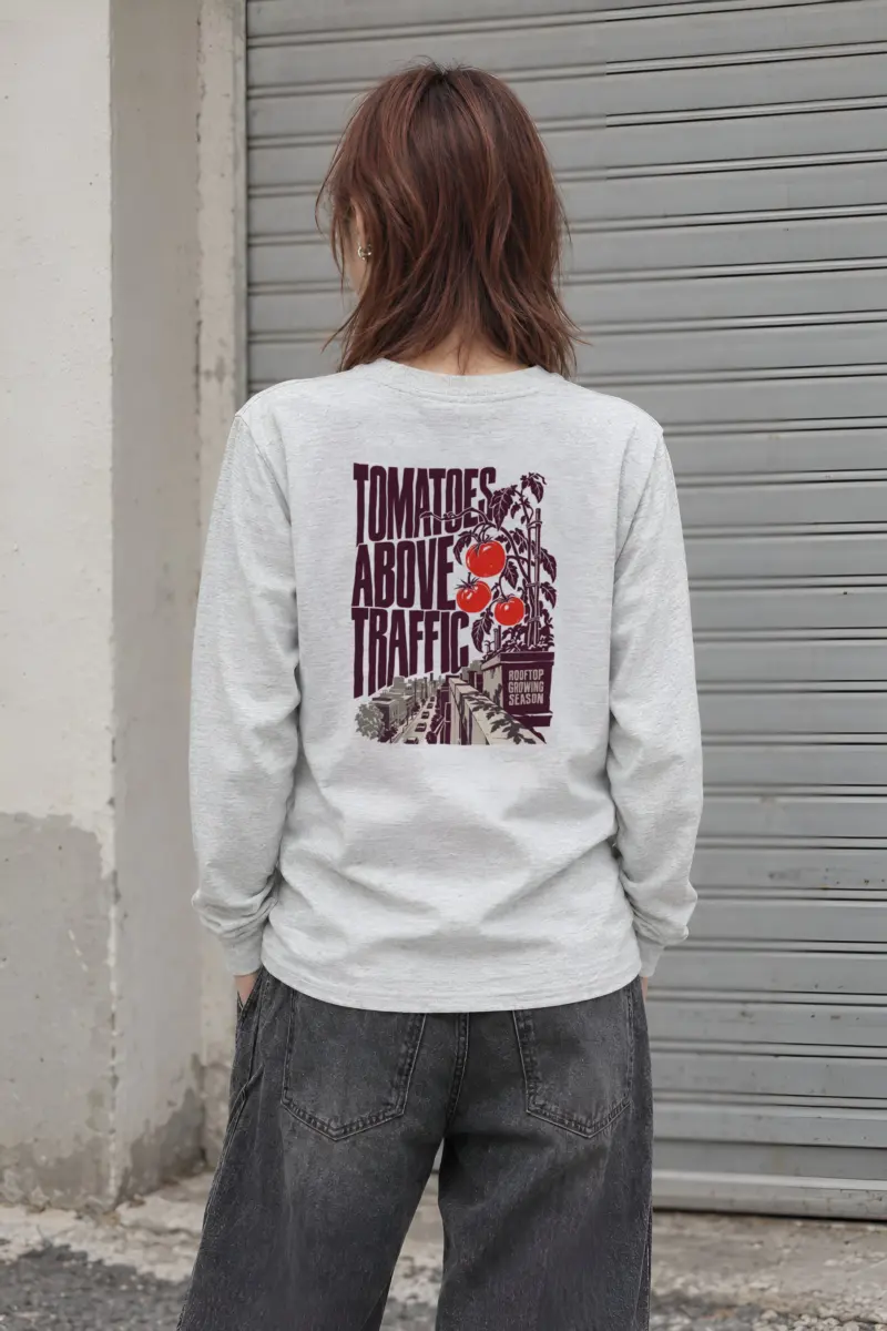 "Tomatoes Above Traffic" Unisex Longsleeve T-shirt