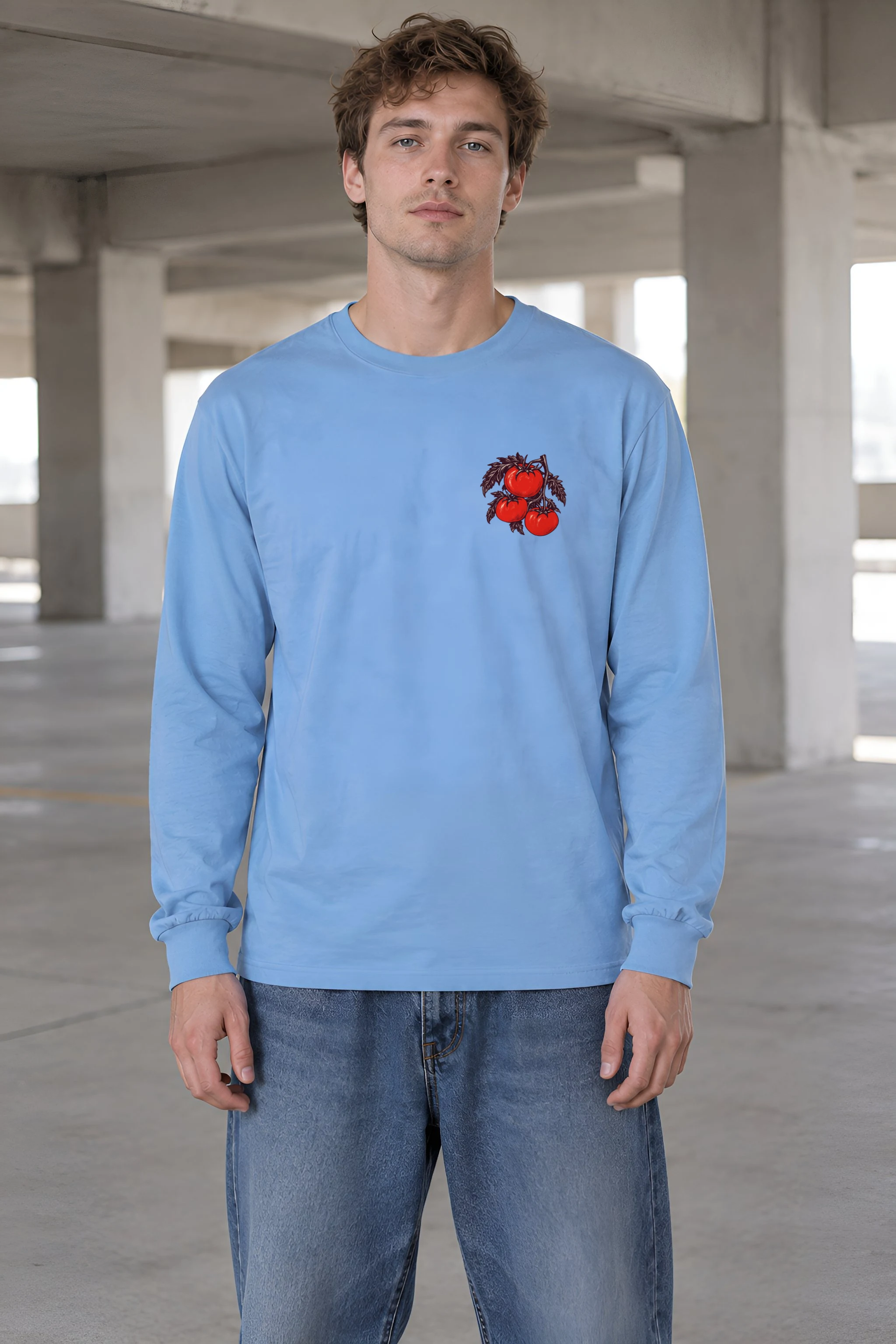 "Tomatoes Above Traffic" Unisex Longsleeve T-shirt