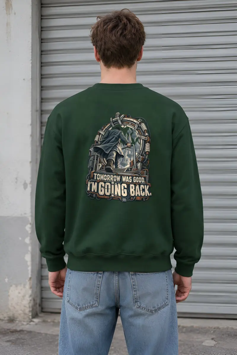 "Tomorrow Was Good, I'm Going Back" Heavy Blend Unisex Crewneck Sweatshirt