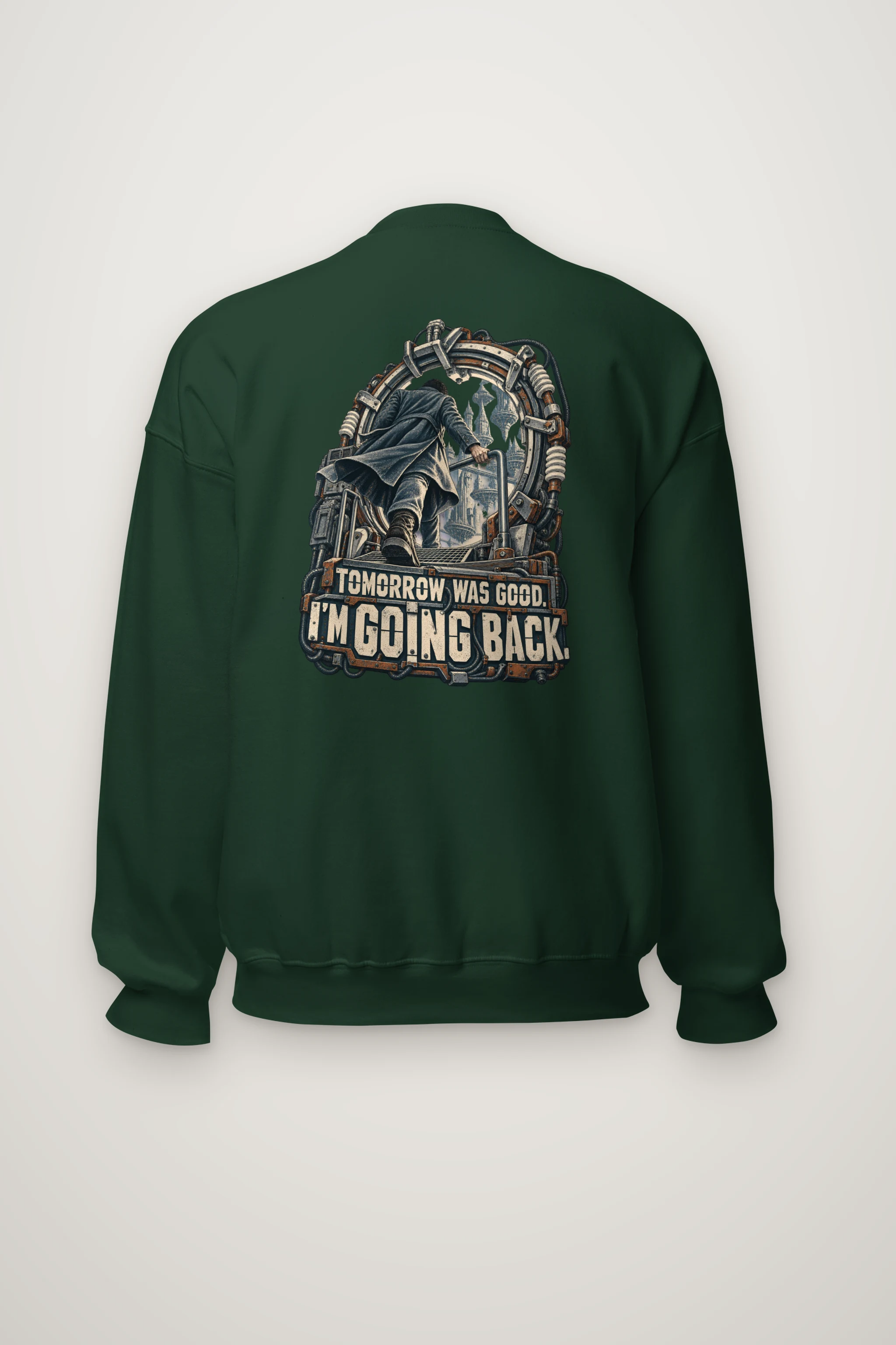 "Tomorrow Was Good, I'm Going Back" Heavy Blend Unisex Crewneck Sweatshirt