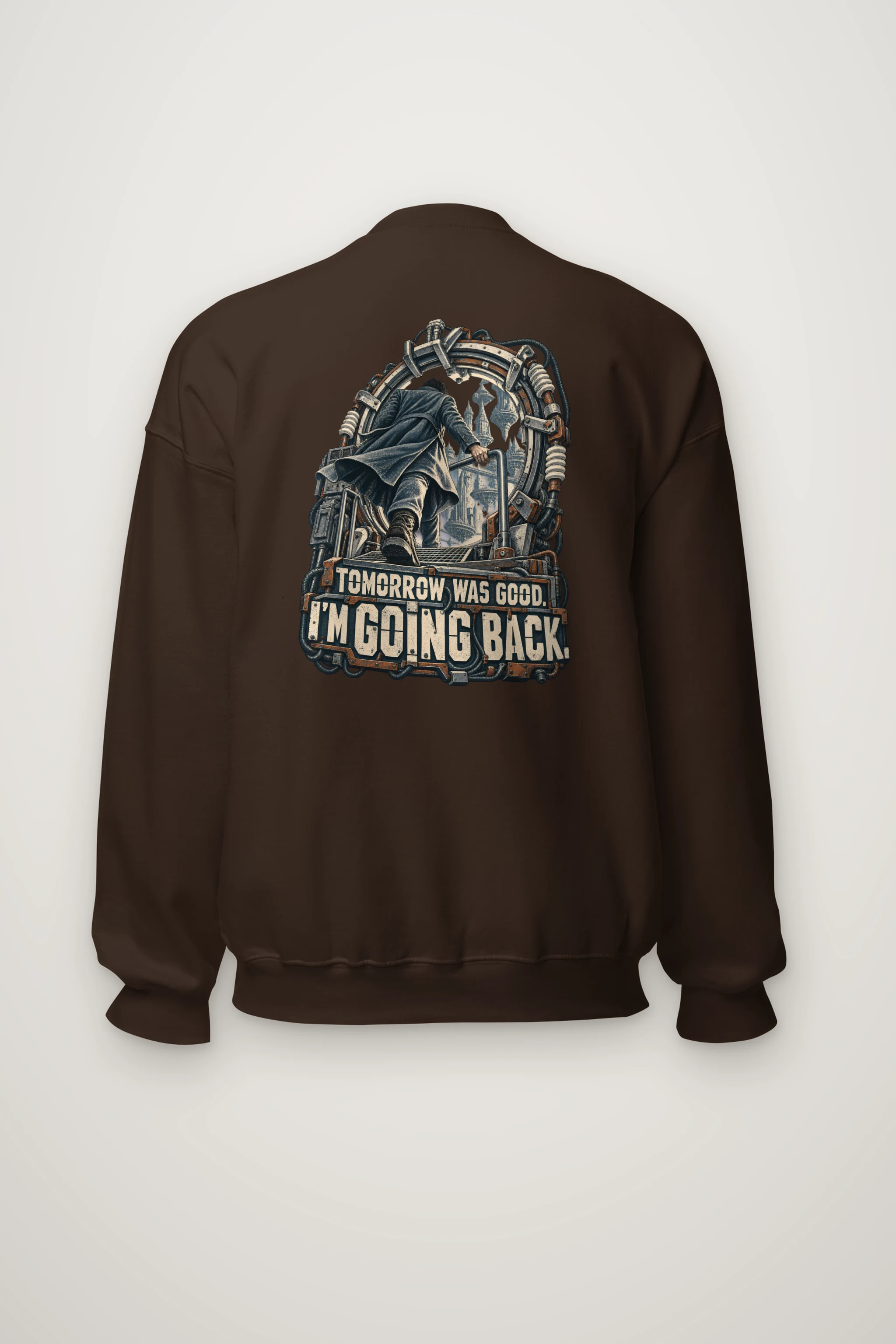 "Tomorrow Was Good, I'm Going Back" Heavy Blend Unisex Crewneck Sweatshirt