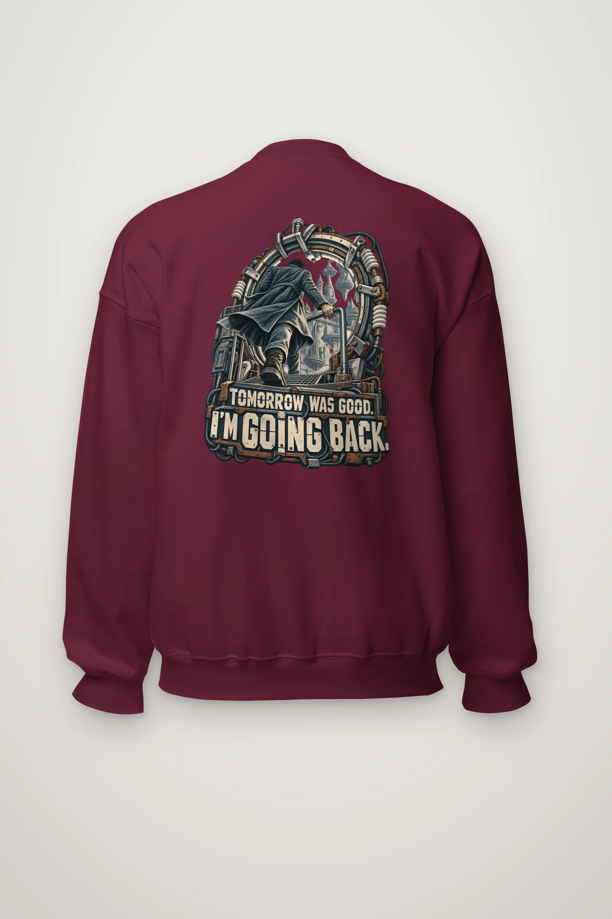 "Tomorrow Was Good, I'm Going Back" Heavy Blend Unisex Crewneck Sweatshirt