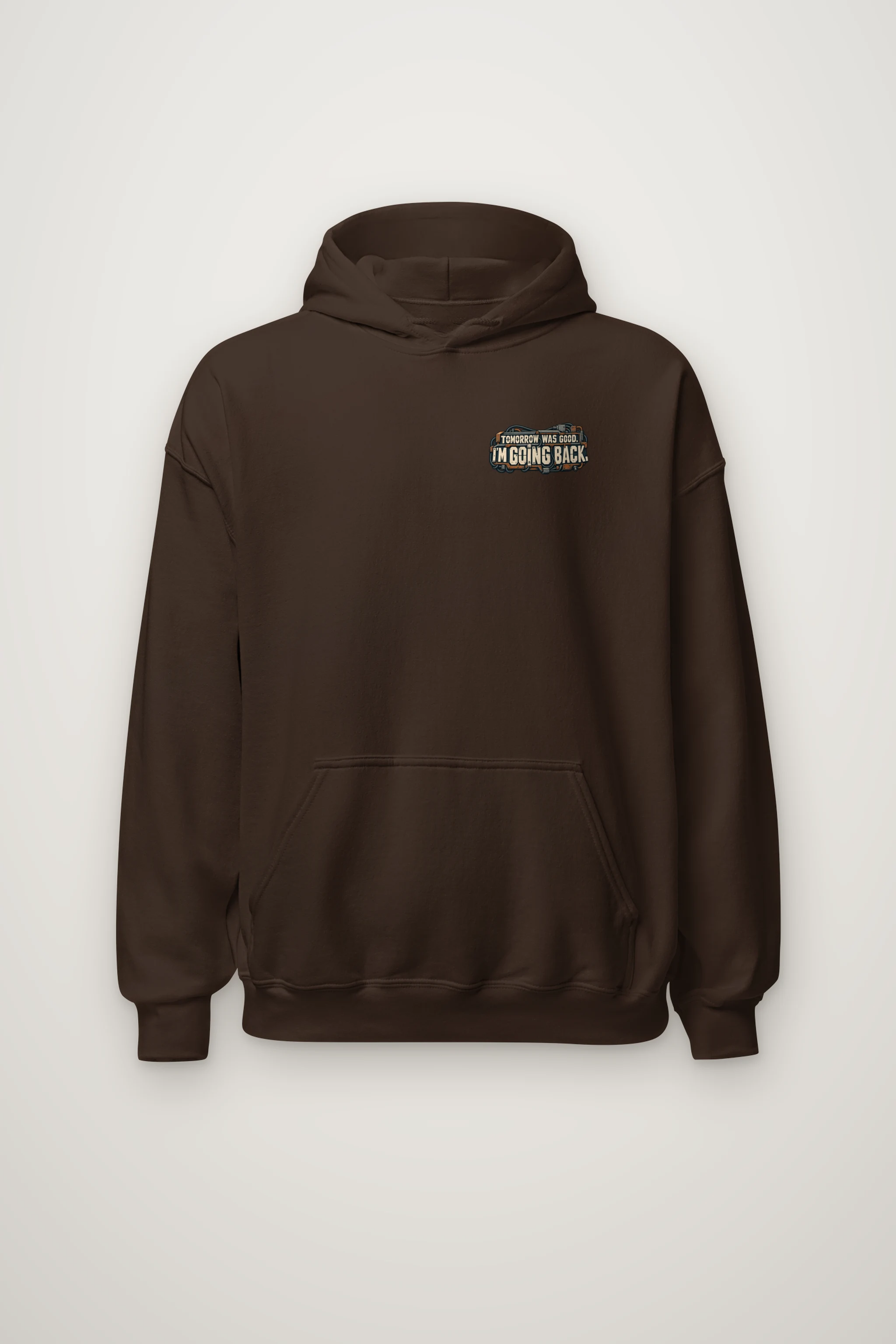 "Tomorrow Was Good, I'm Going Back" Heavy Blend Unisex Pullover Hoodie