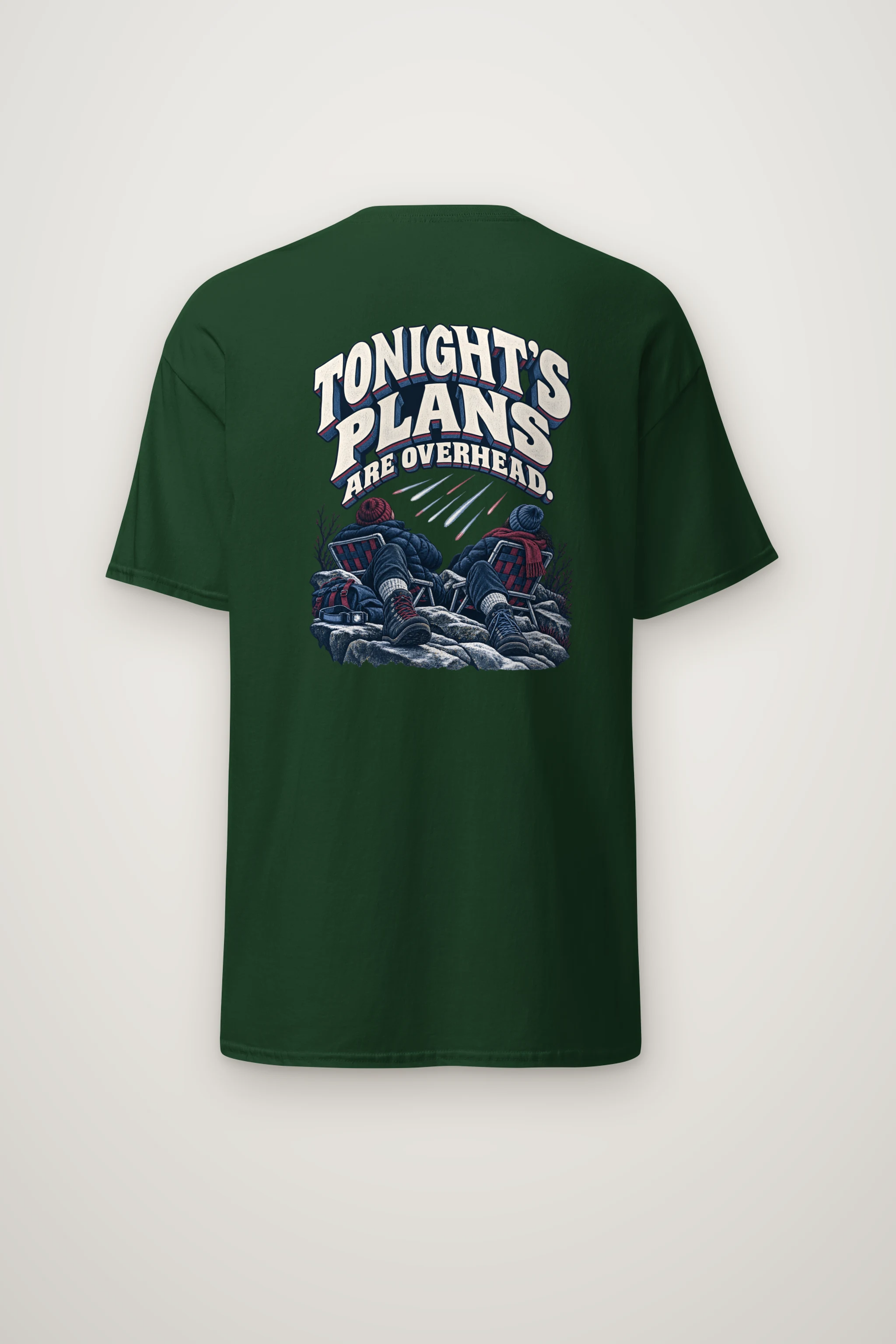 "Tonight's Plans Are Overhead" Heavyweight Unisex Crewneck T-shirt