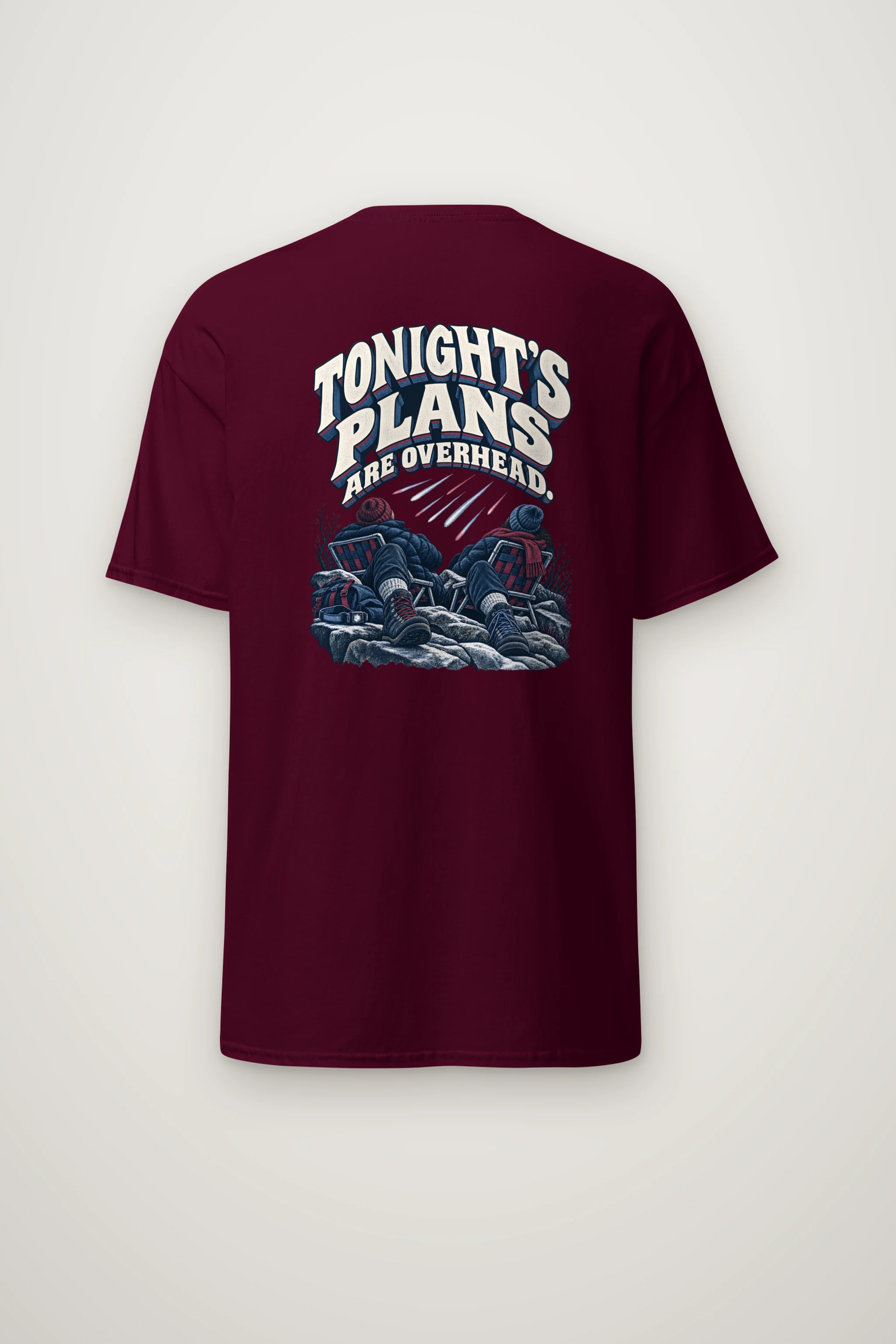 "Tonight's Plans Are Overhead" Heavyweight Unisex Crewneck T-shirt