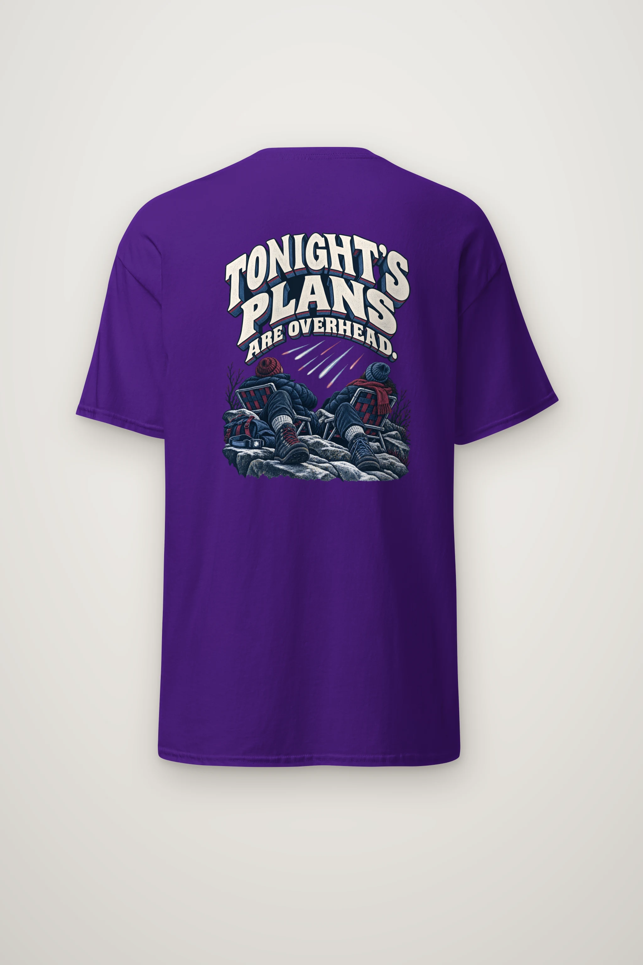 "Tonight's Plans Are Overhead" Heavyweight Unisex Crewneck T-shirt
