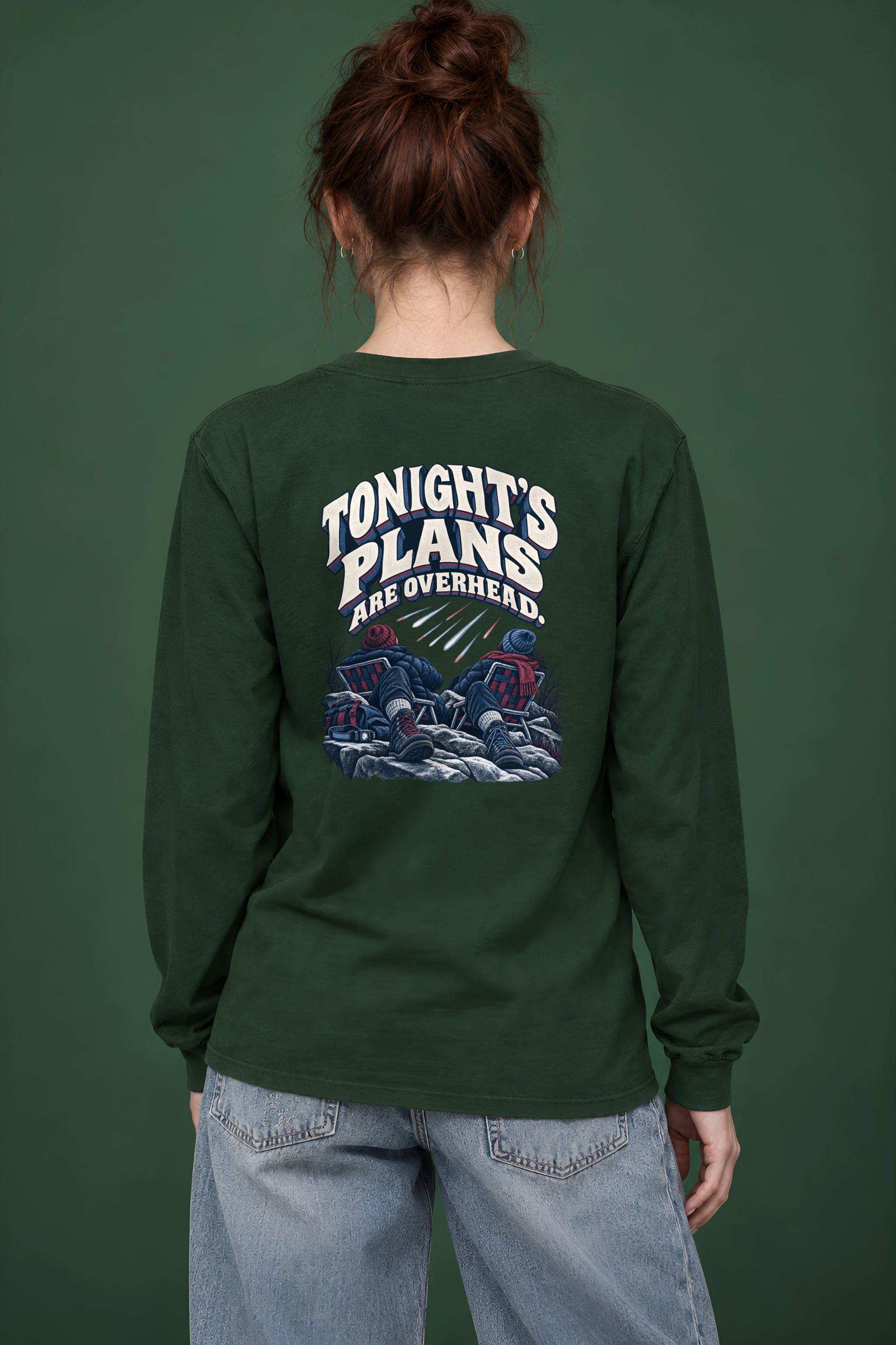 "Tonight's Plans Are Overhead" Unisex Longsleeve T-shirt