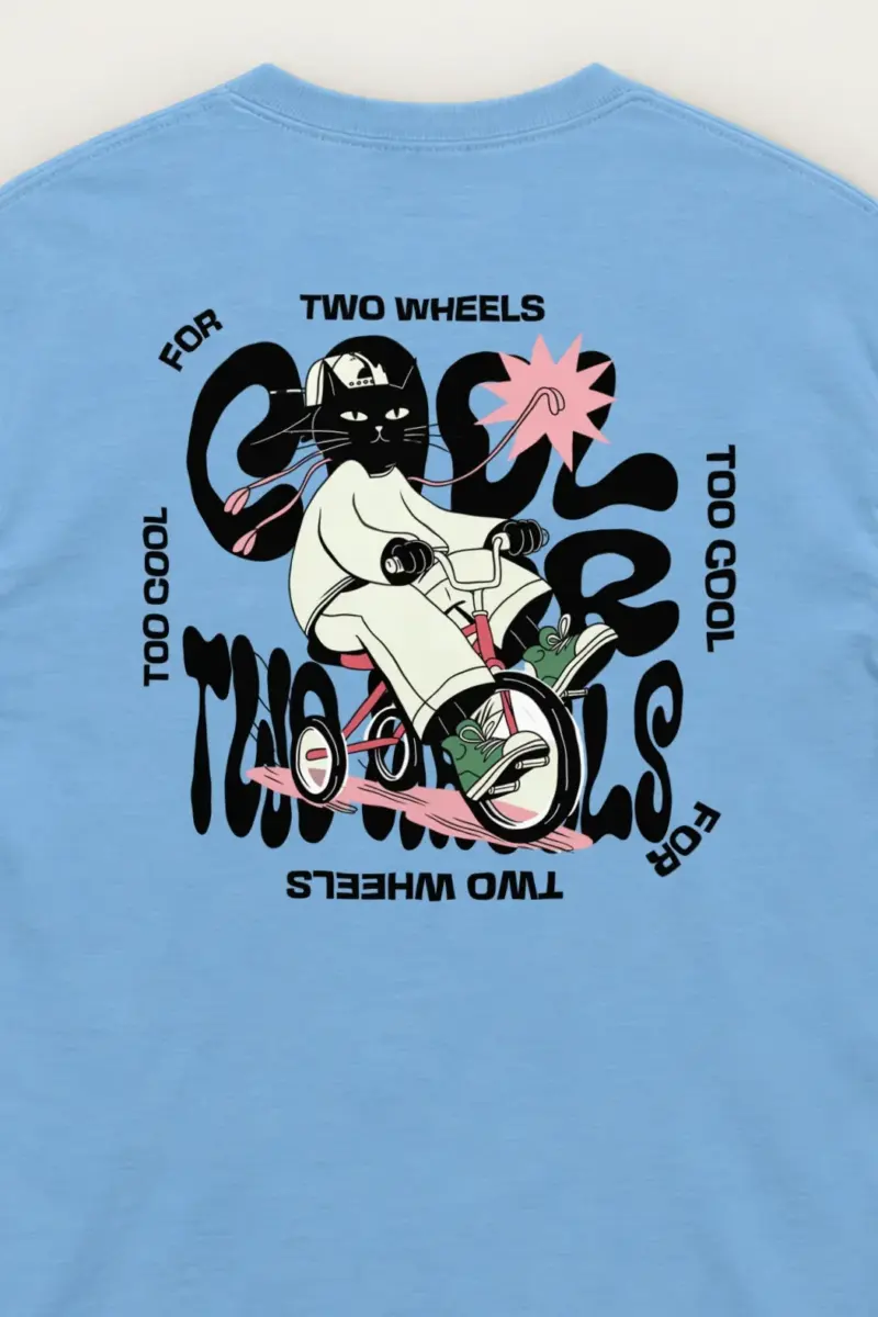 "Too Cool For Two Wheels" Unisex Longsleeve T-shirt