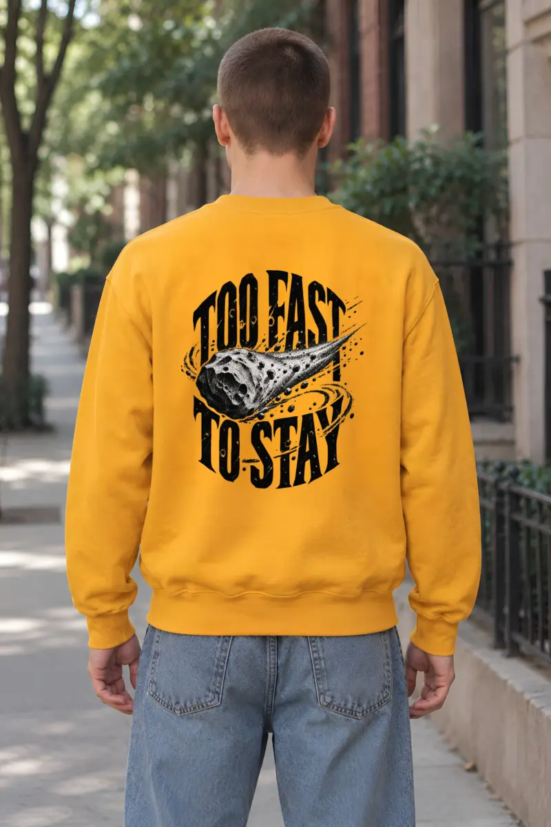 "Too Fast to Stay" Heavy Blend Unisex Crewneck Sweatshirt