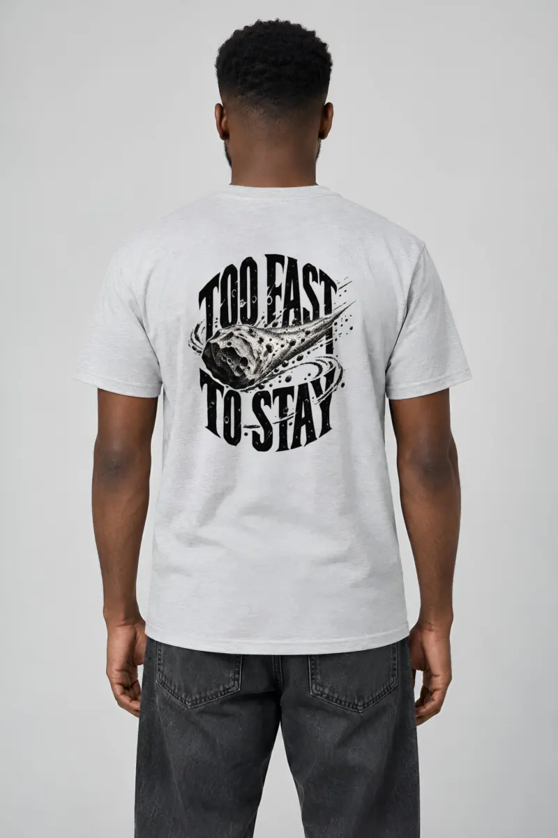 “Too Fast to Stay” Heavyweight Unisex Crewneck T-shirt