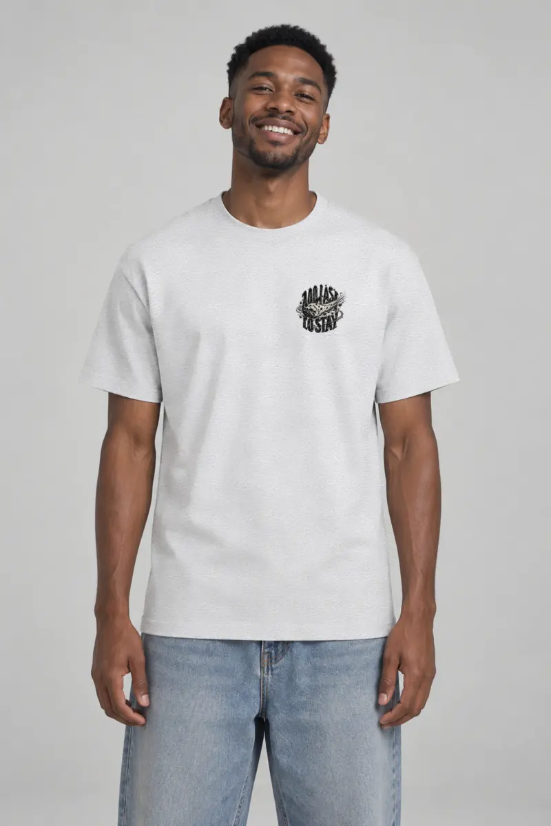"Too Fast to Stay" Heavyweight Unisex Crewneck T-shirt