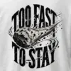 "Too Fast to Stay" Heavyweight Unisex Crewneck T-shirt