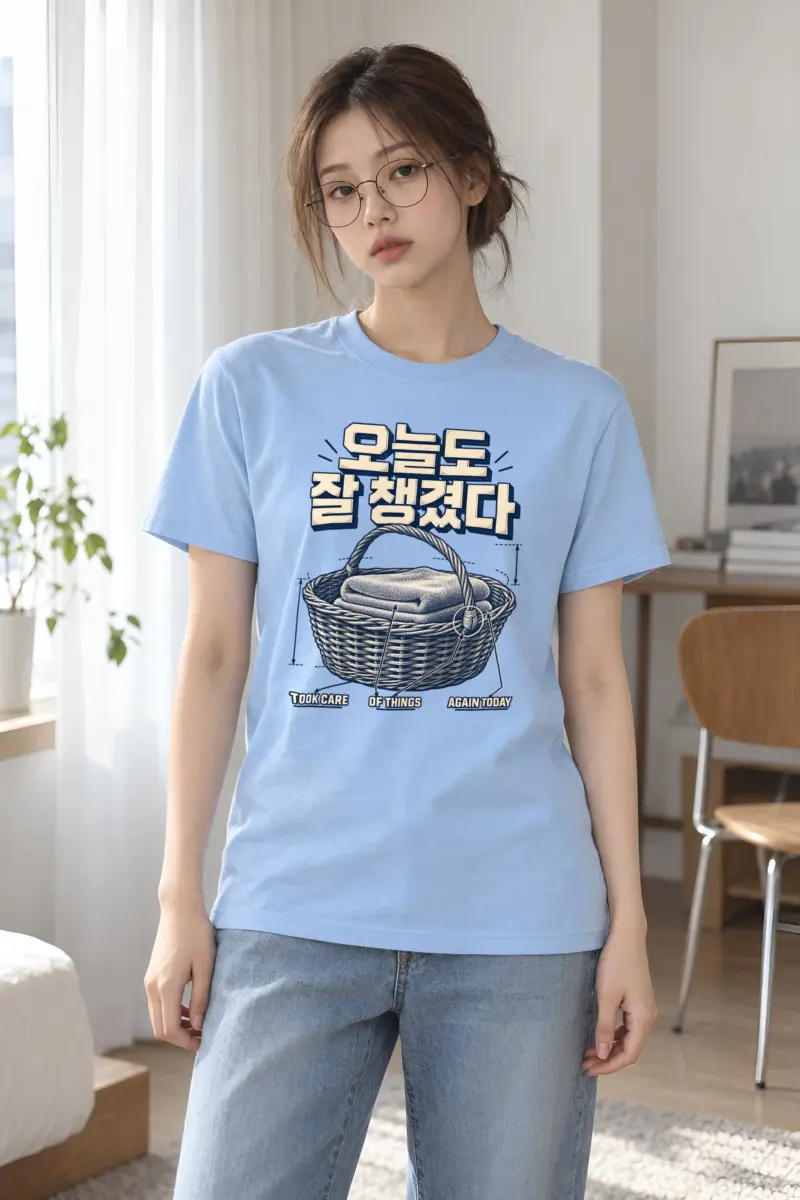 "Took Care Again Today" Heavyweight Unisex Crewneck T-shirt