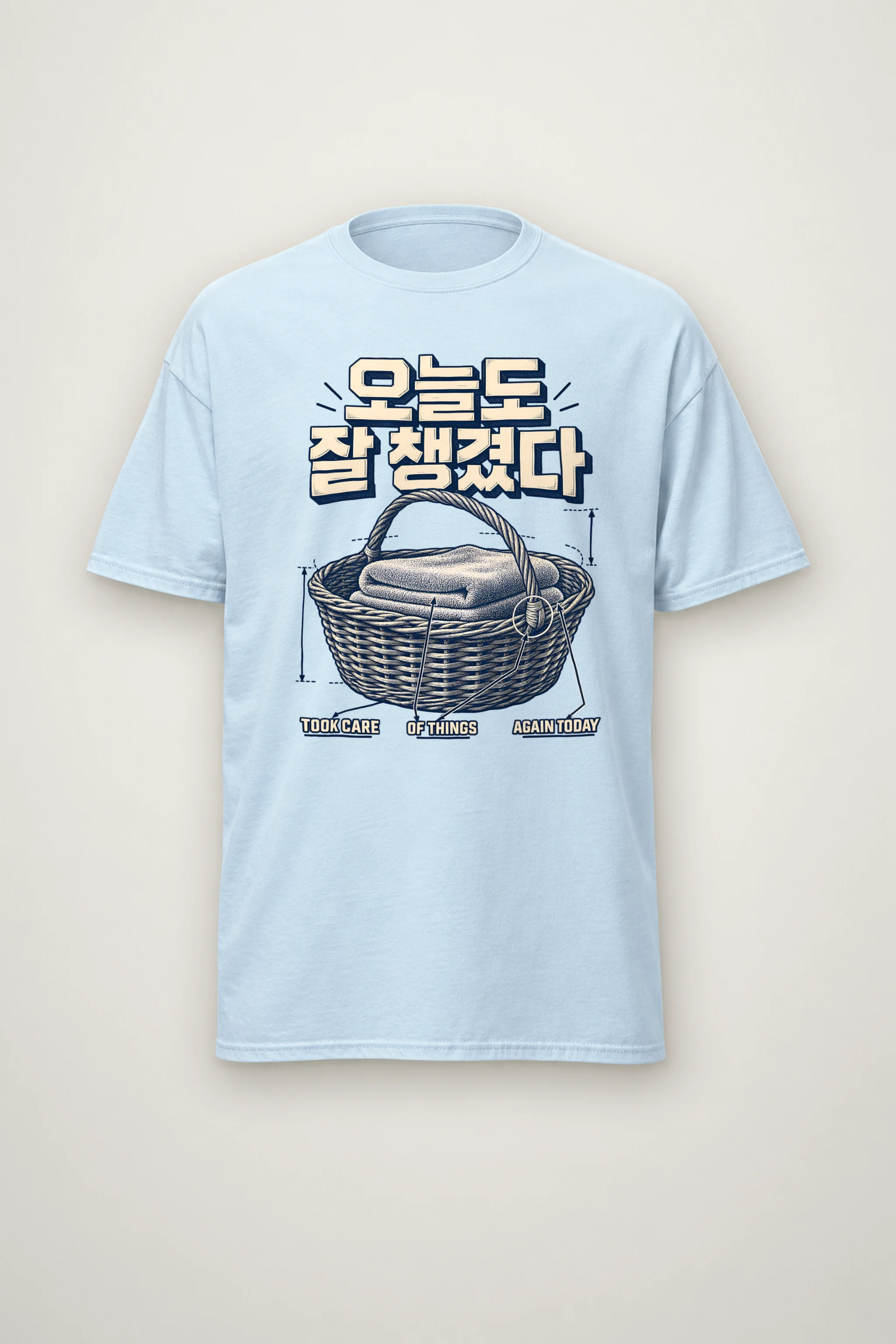 "Took Care Again Today" Heavyweight Unisex Crewneck T-shirt