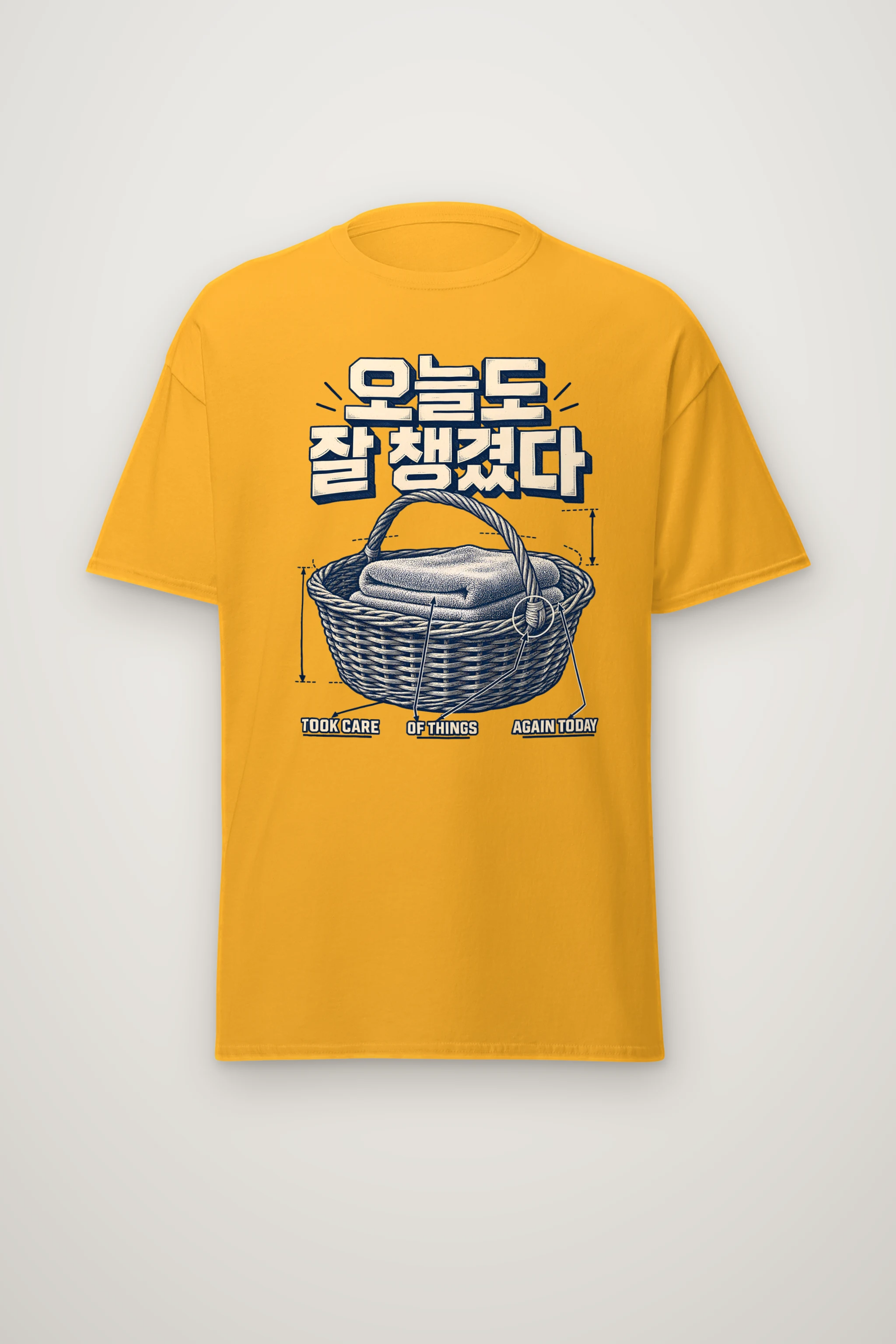 "Took Care Again Today" Heavyweight Unisex Crewneck T-shirt