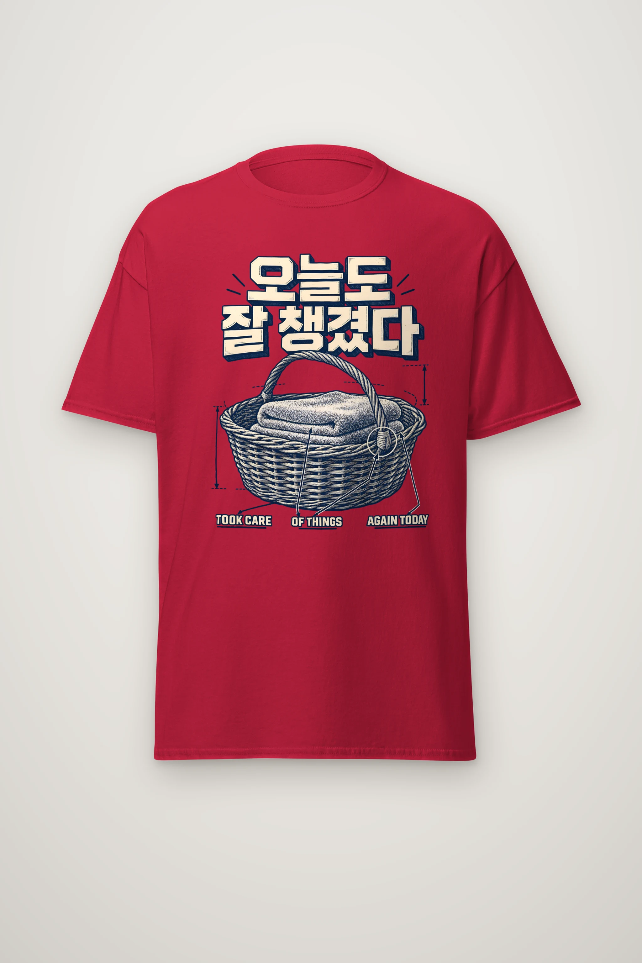 "Took Care Again Today" Heavyweight Unisex Crewneck T-shirt