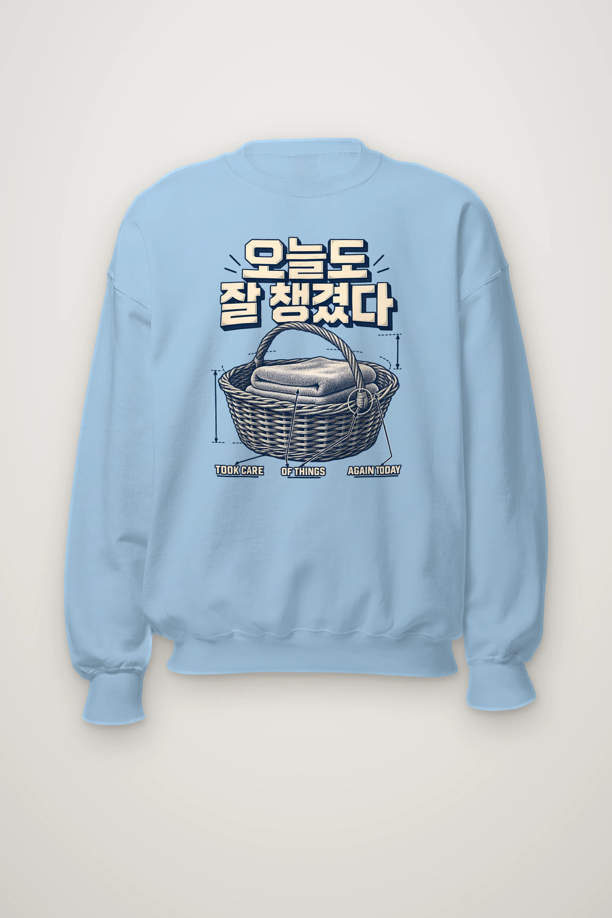 "Took Care of Things Again Today" Heavy Blend Unisex Crewneck Sweatshirt