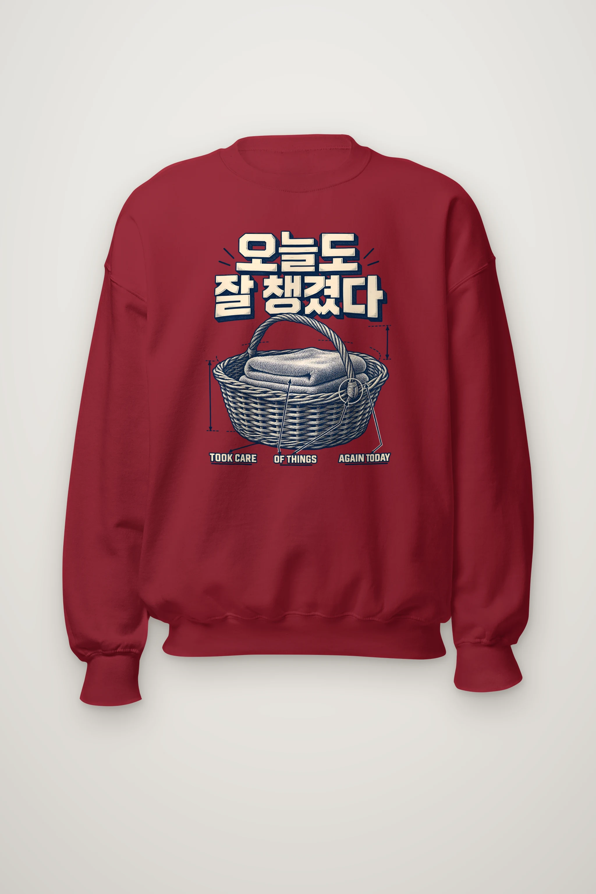 "Took Care of Things Again Today" Heavy Blend Unisex Crewneck Sweatshirt
