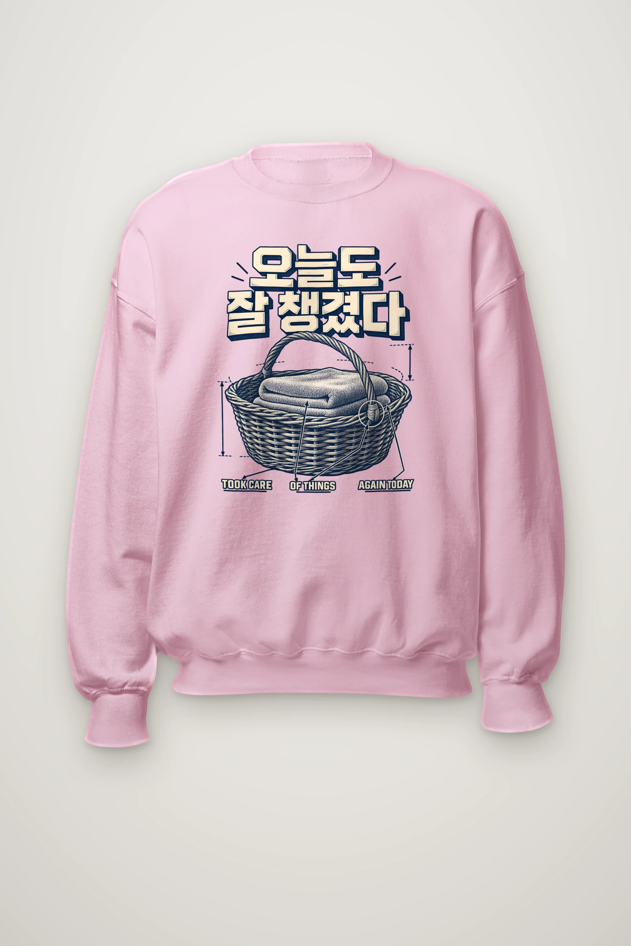 "Took Care of Things Again Today" Heavy Blend Unisex Crewneck Sweatshirt