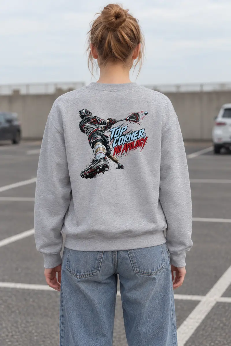 "Top Corner, No Apology" Heavy Blend Unisex Crewneck Sweatshirt
