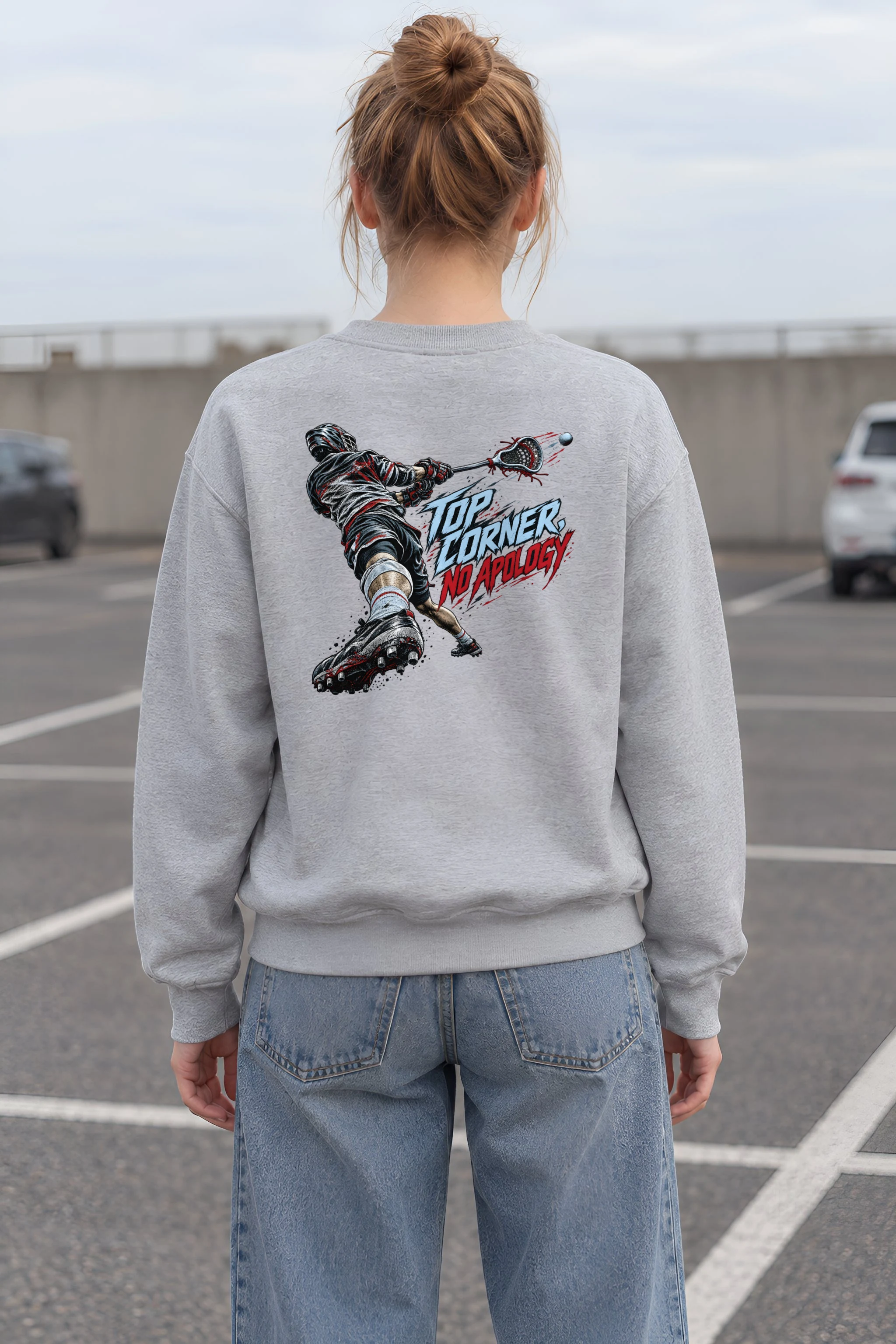 "Top Corner, No Apology" Heavy Blend Unisex Crewneck Sweatshirt