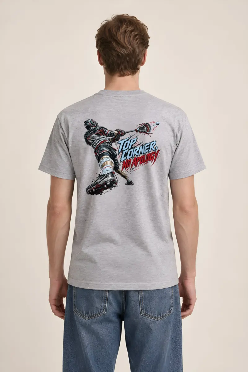 “Top Corner, No Apology” Heavyweight Unisex Crewneck T-shirt