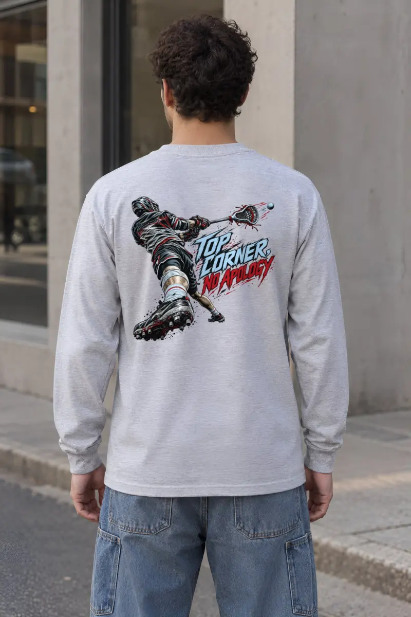“Top Corner, No Apology” Unisex Longsleeve T-shirt