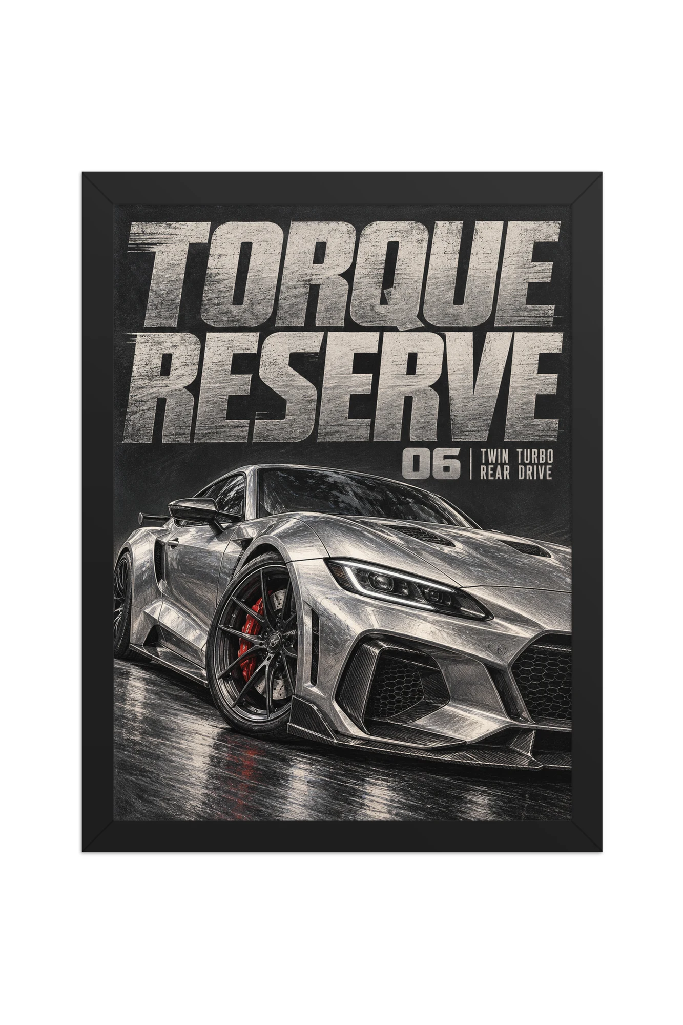 "Torque Reserve" Premium Wooden Framed Poster