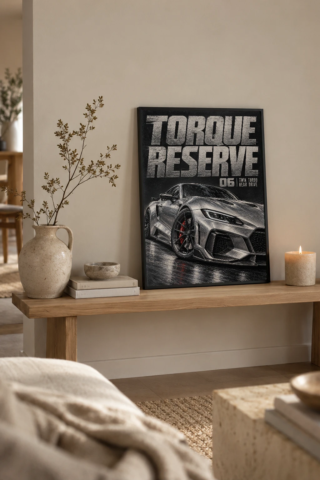 "Torque Reserve" Premium Wooden Framed Poster
