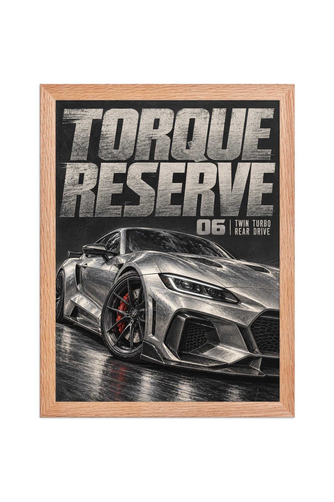 "Torque Reserve" Premium Wooden Framed Poster
