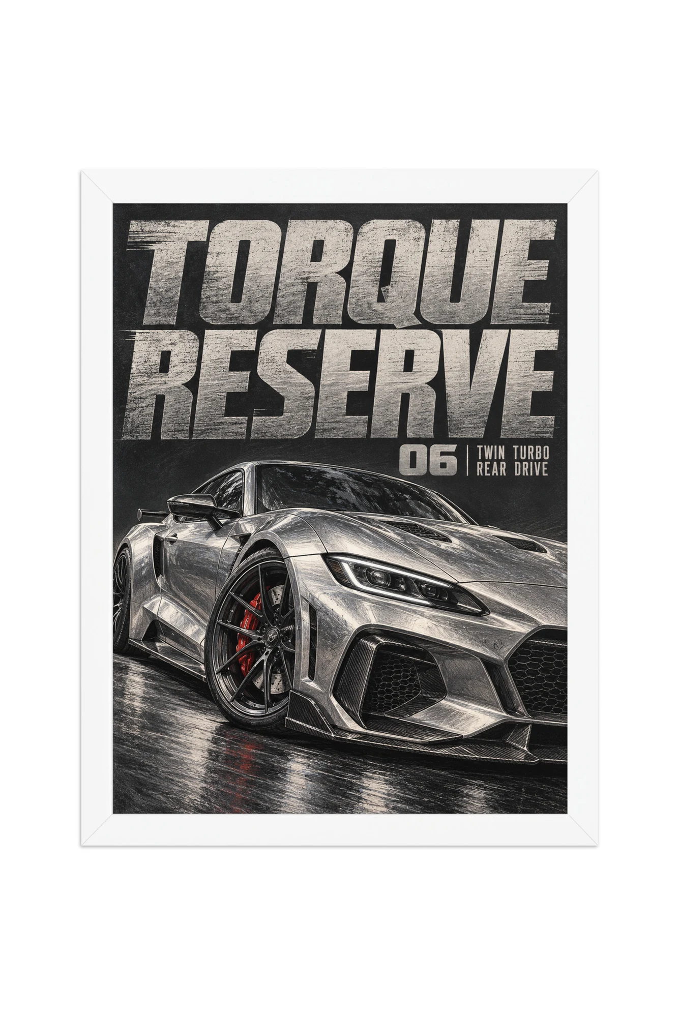 "Torque Reserve" Premium Wooden Framed Poster