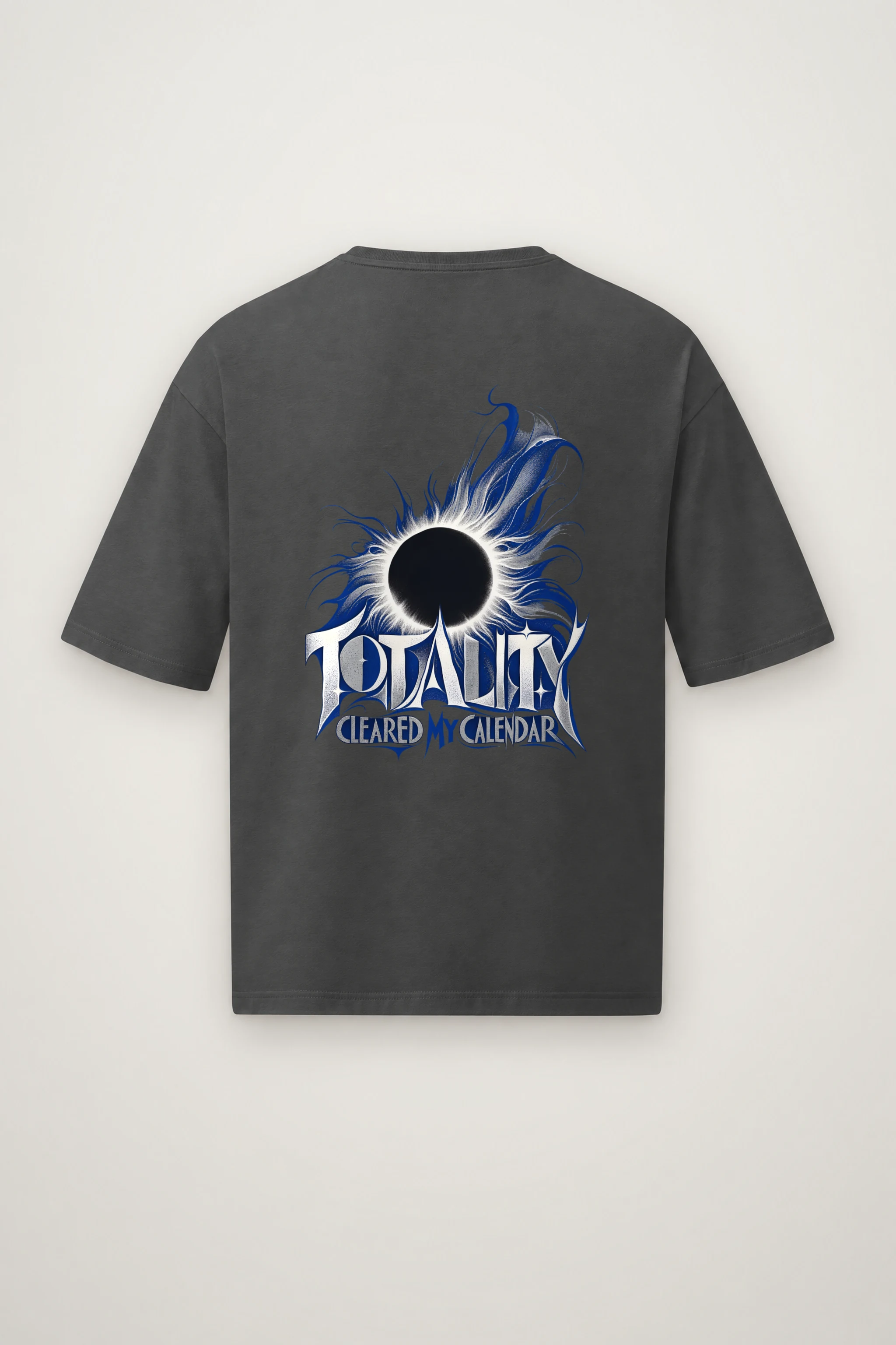 "Totality Cleared My Calendar" Men's Oversized Heavyweight Crewneck T-Shirt