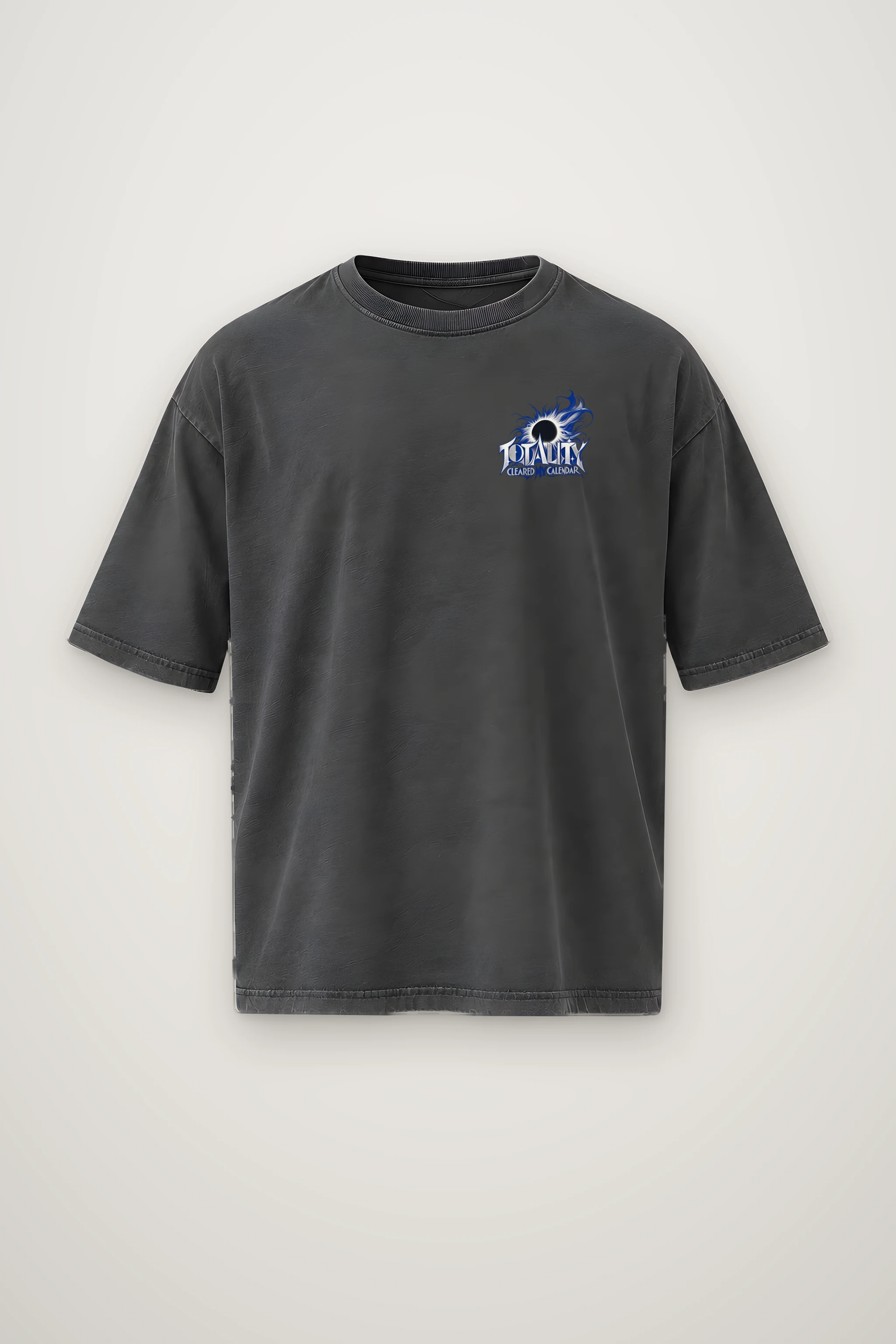 "Totality Cleared My Calendar" Men's Oversized Heavyweight Crewneck T-Shirt