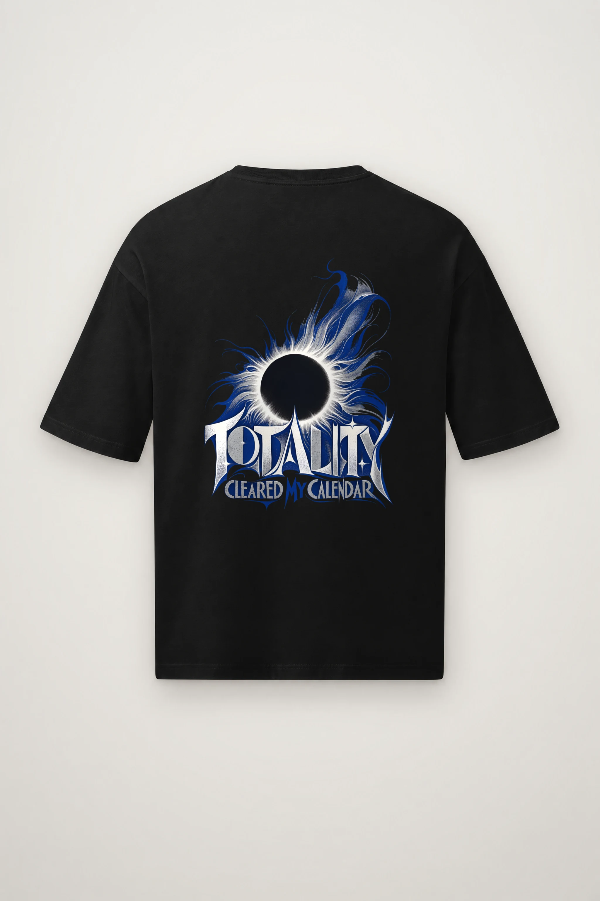 "Totality Cleared My Calendar" Men's Oversized Heavyweight Crewneck T-Shirt