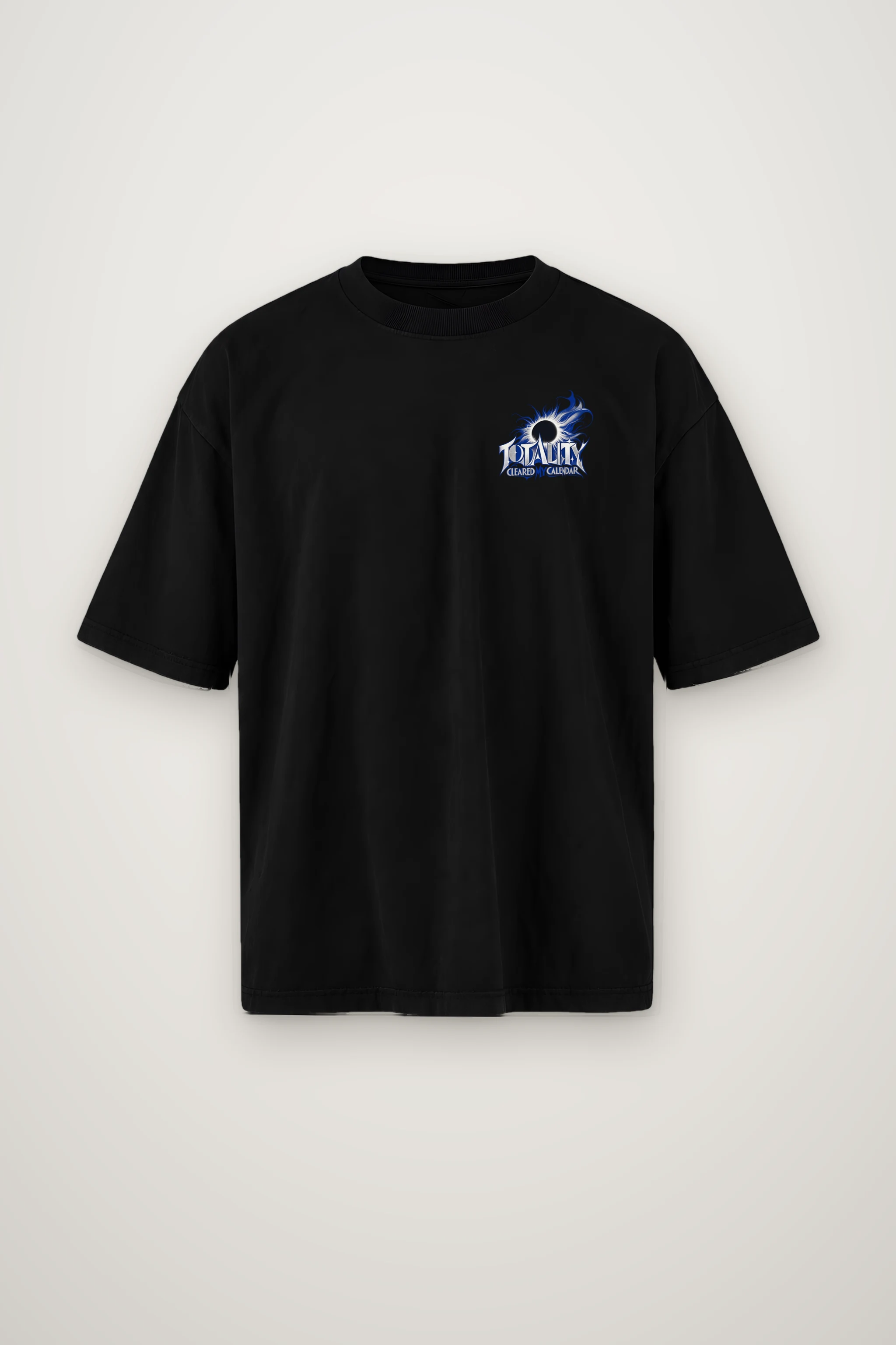 "Totality Cleared My Calendar" Men's Oversized Heavyweight Crewneck T-Shirt