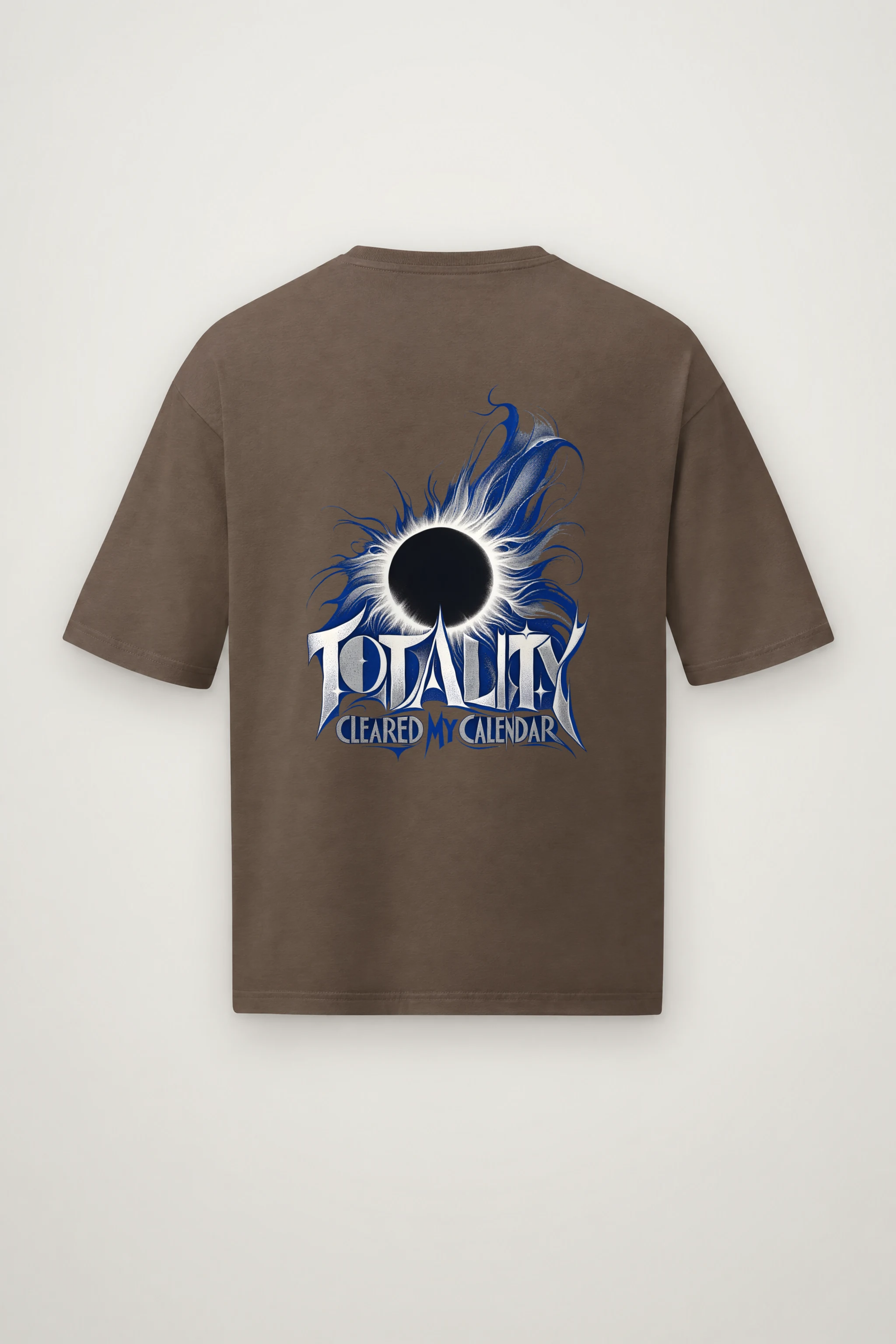 "Totality Cleared My Calendar" Men's Oversized Heavyweight Crewneck T-Shirt