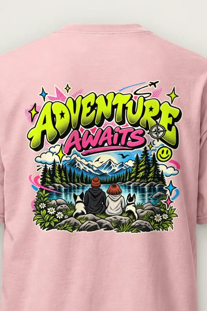 "Trailside Outlook" Heavyweight Unisex Crewneck T-shirt