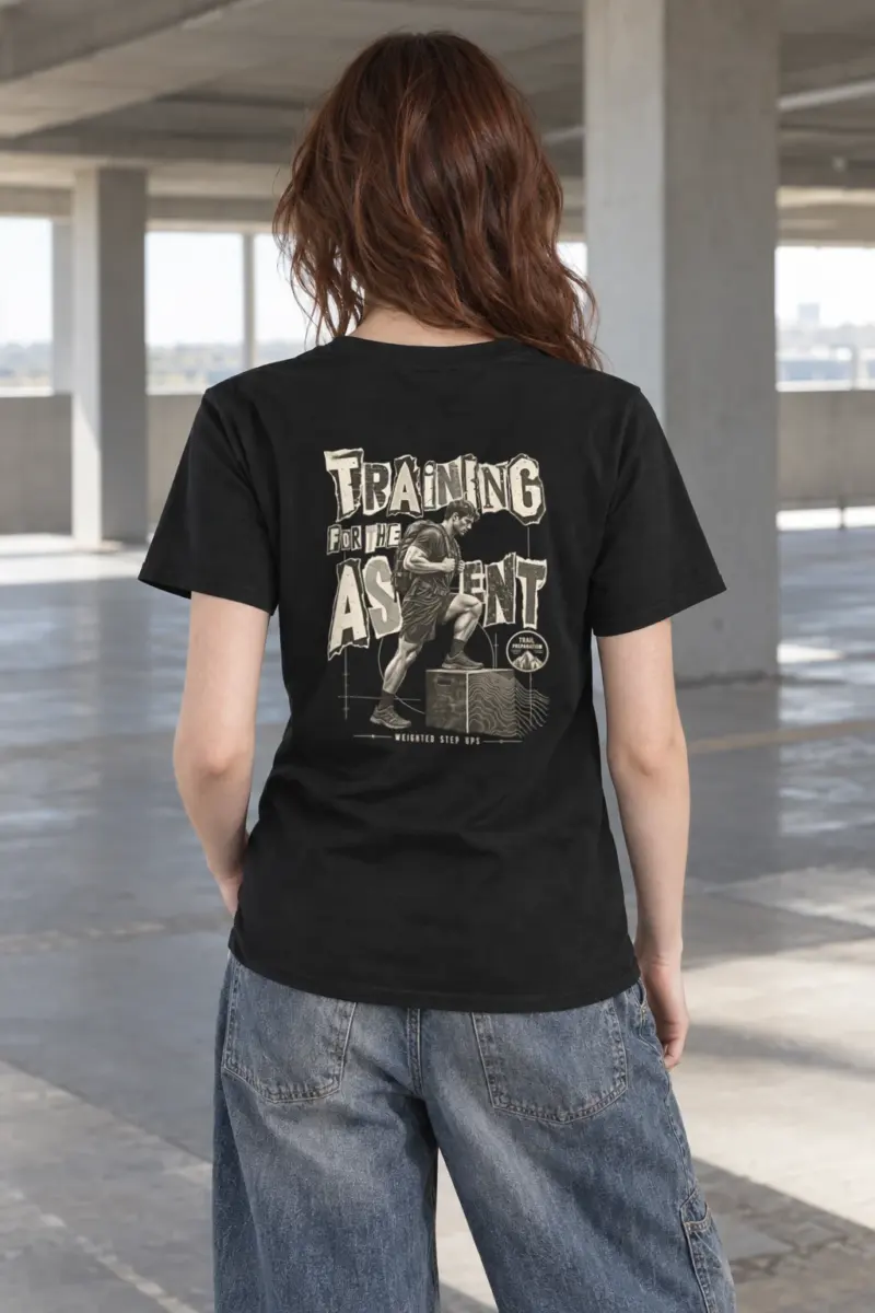 "Training for the Ascent" Heavyweight Unisex Crewneck T-shirt