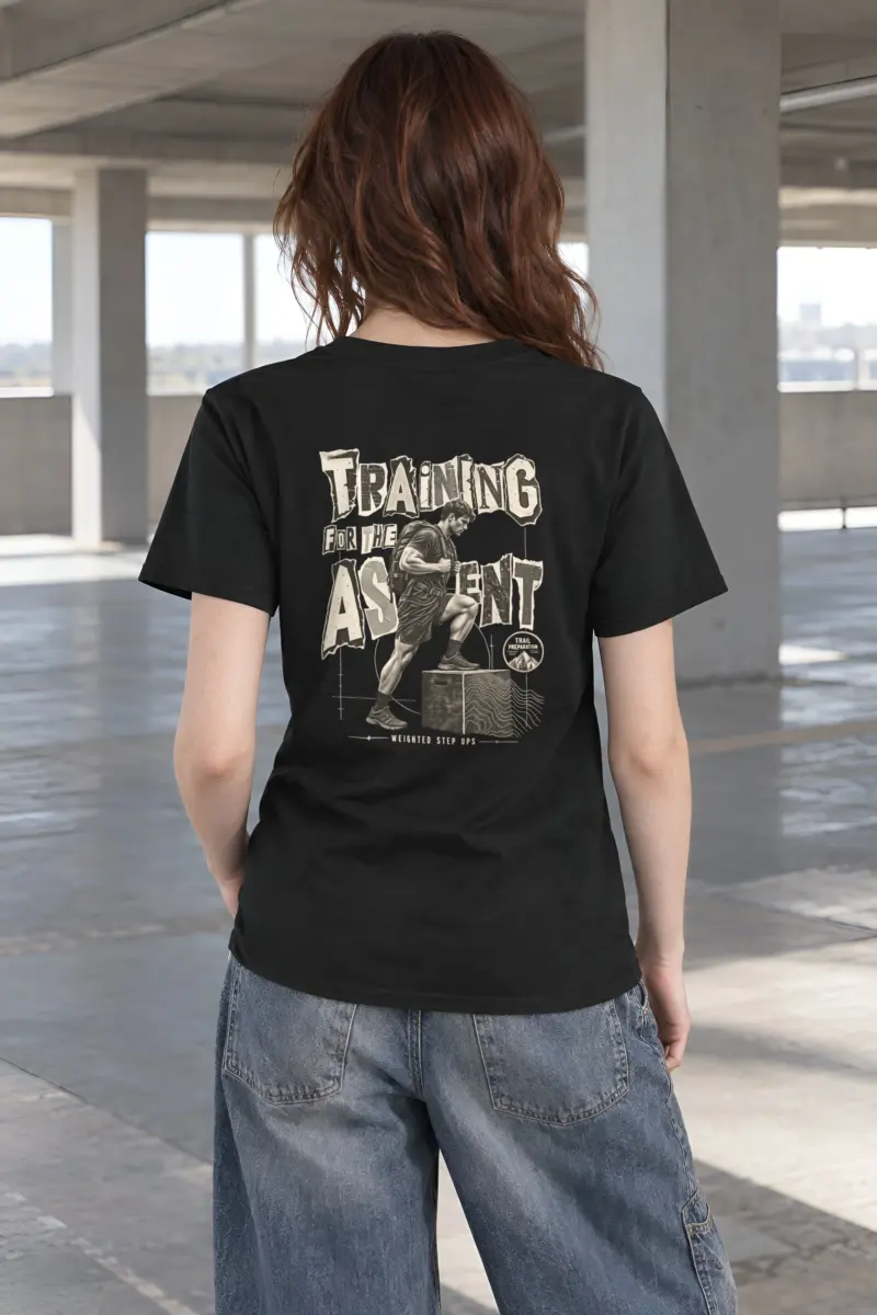 "Training for the Ascent" Heavyweight Unisex Crewneck T-shirt